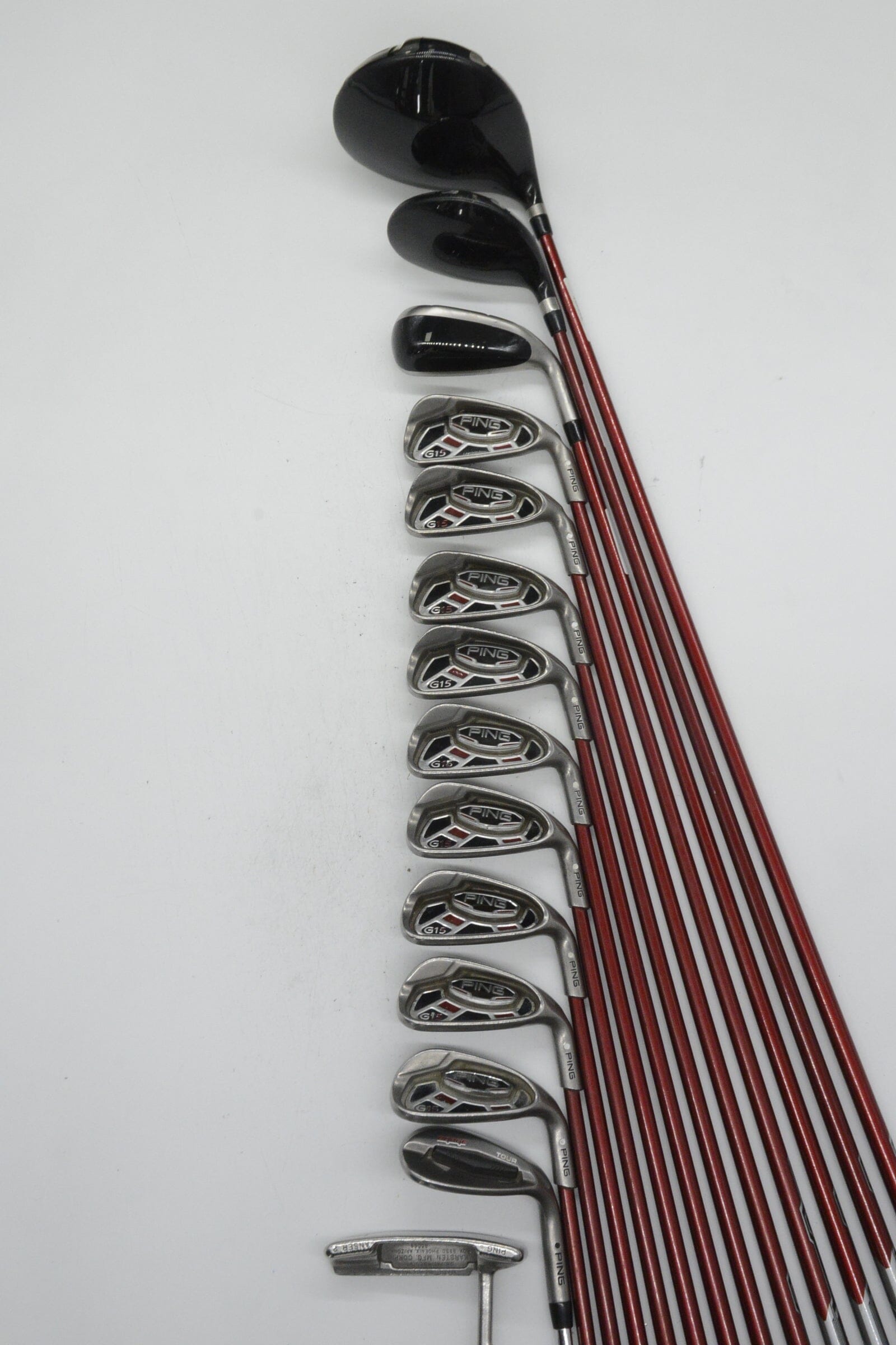 Ping G15 Mixed Full Set R Flex -0.5" Golf Clubs GolfRoots 