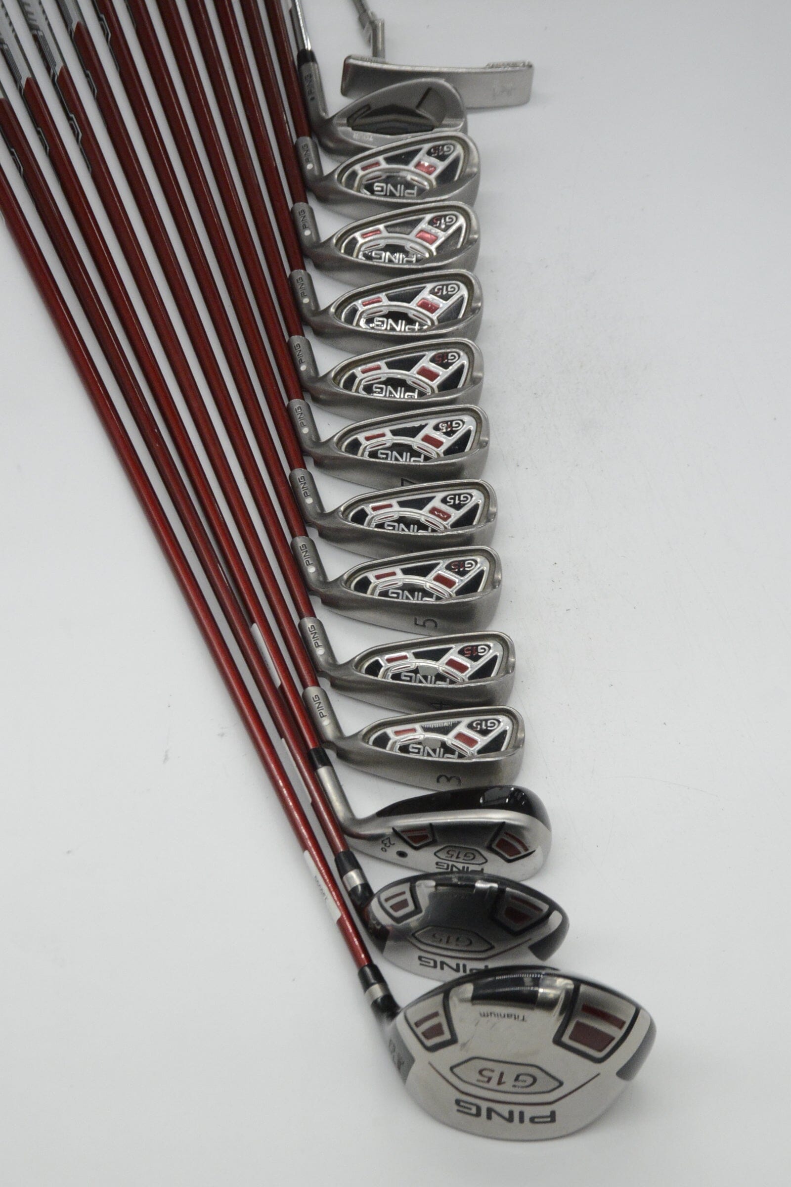 Ping G15 Mixed Full Set R Flex -0.5" Golf Clubs GolfRoots 