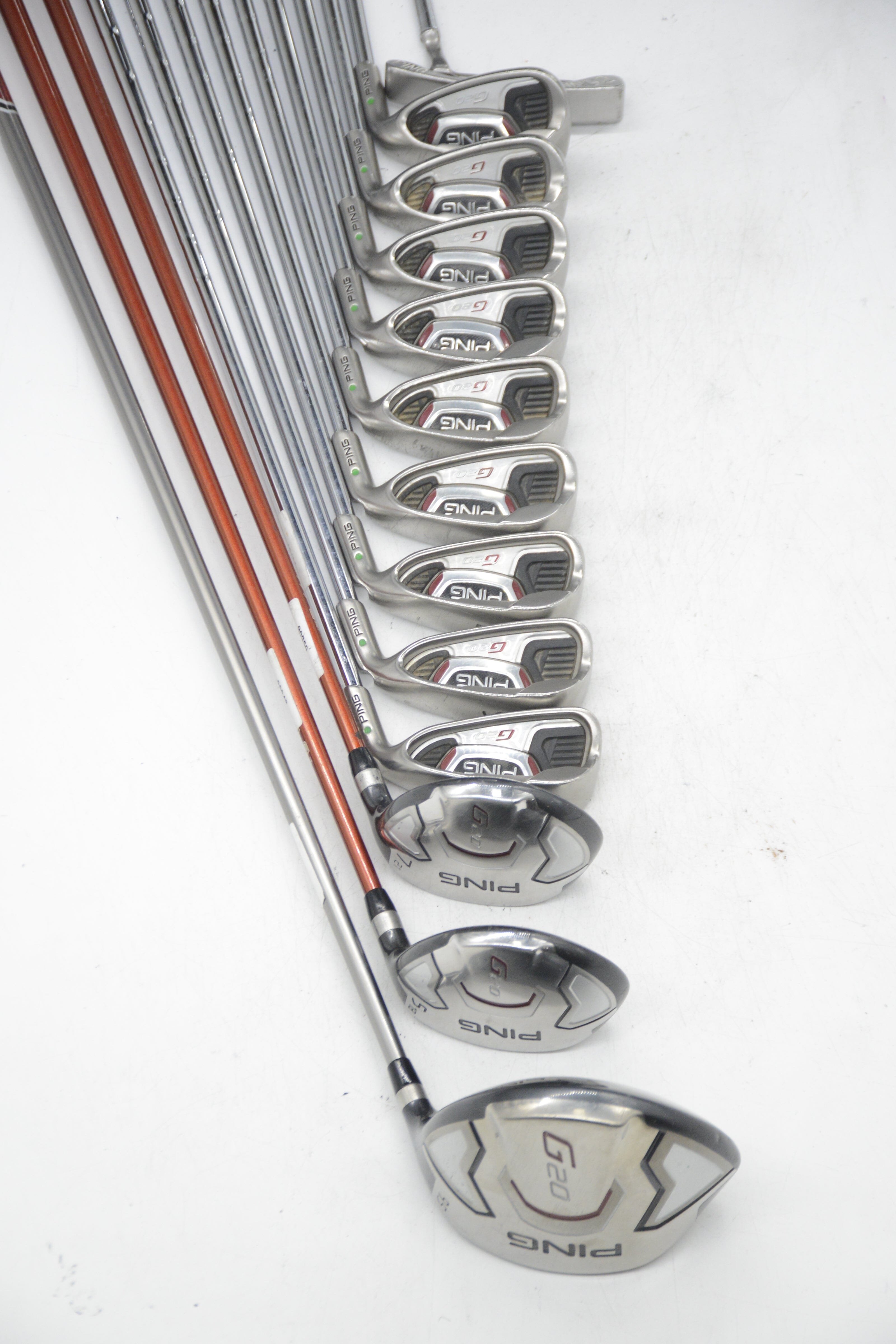 Ping G20 Mixed Full Set R Flex +1" Golf Clubs GolfRoots 