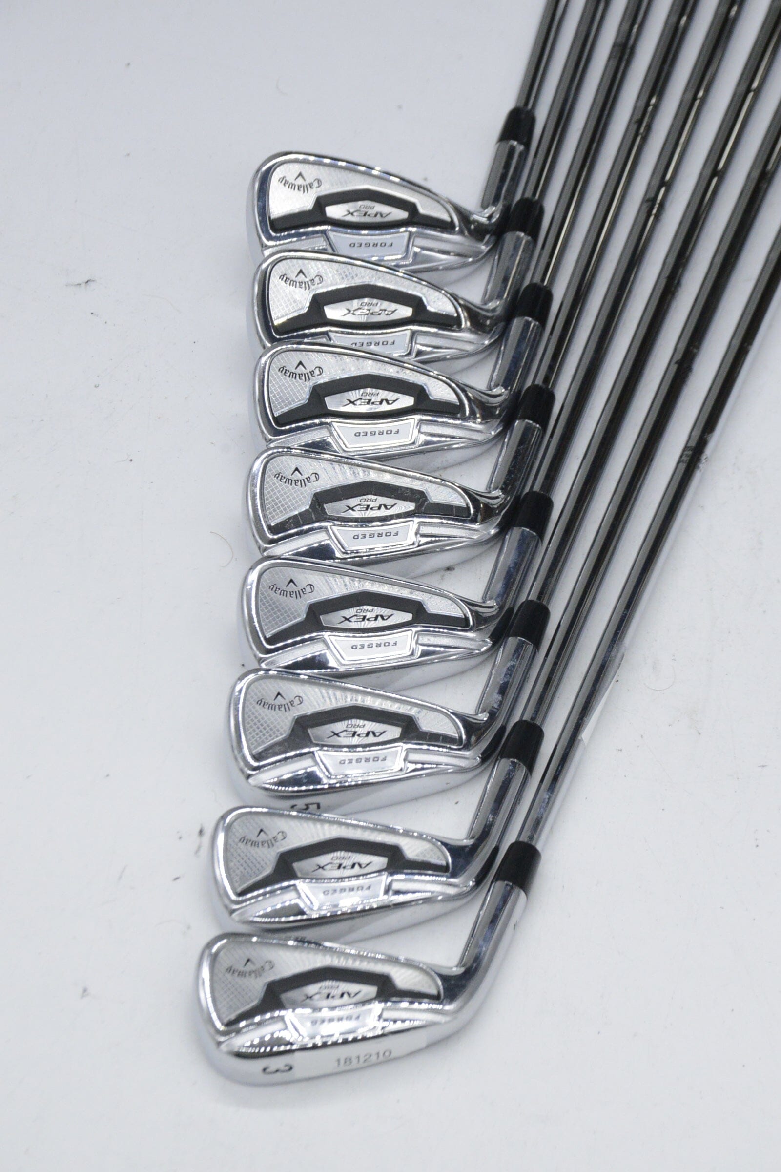 Lefty Callaway Apex Pro Forged 3-PW Iron Set X Flex +1"