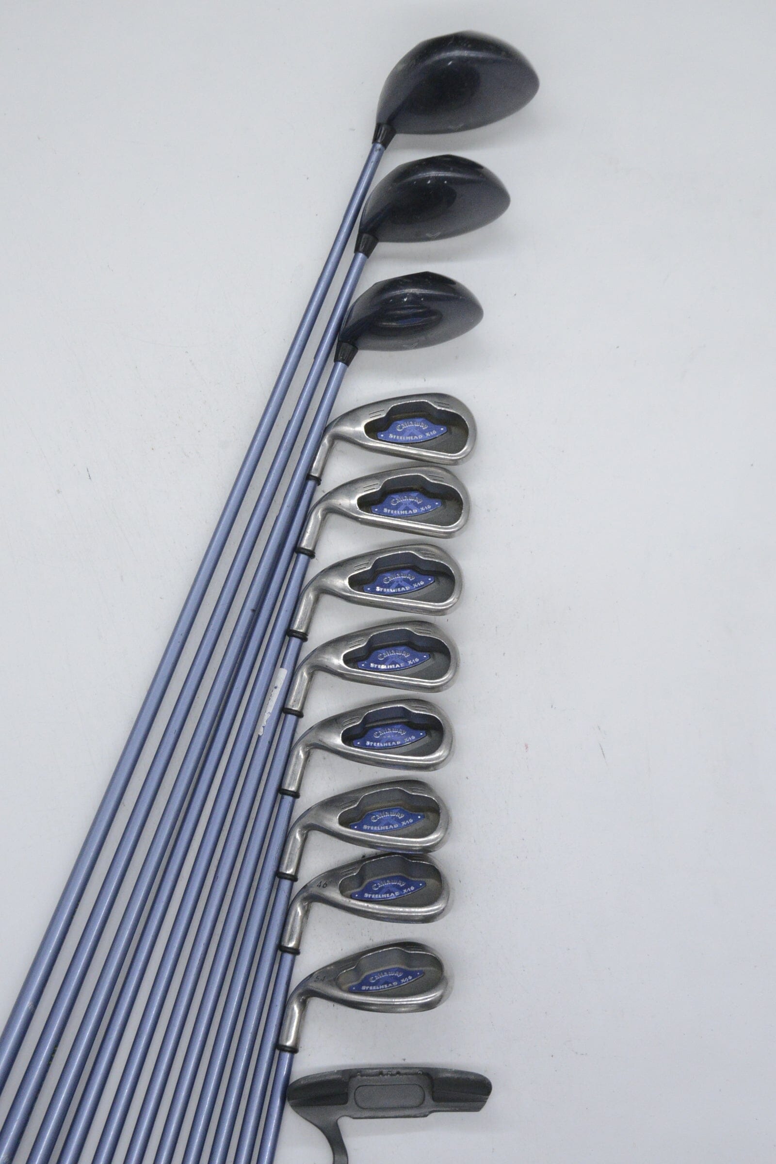 Women's Lefty Callaway Steelhead X-16 Mixed Full Set W Flex -0.5" Golf Clubs GolfRoots 