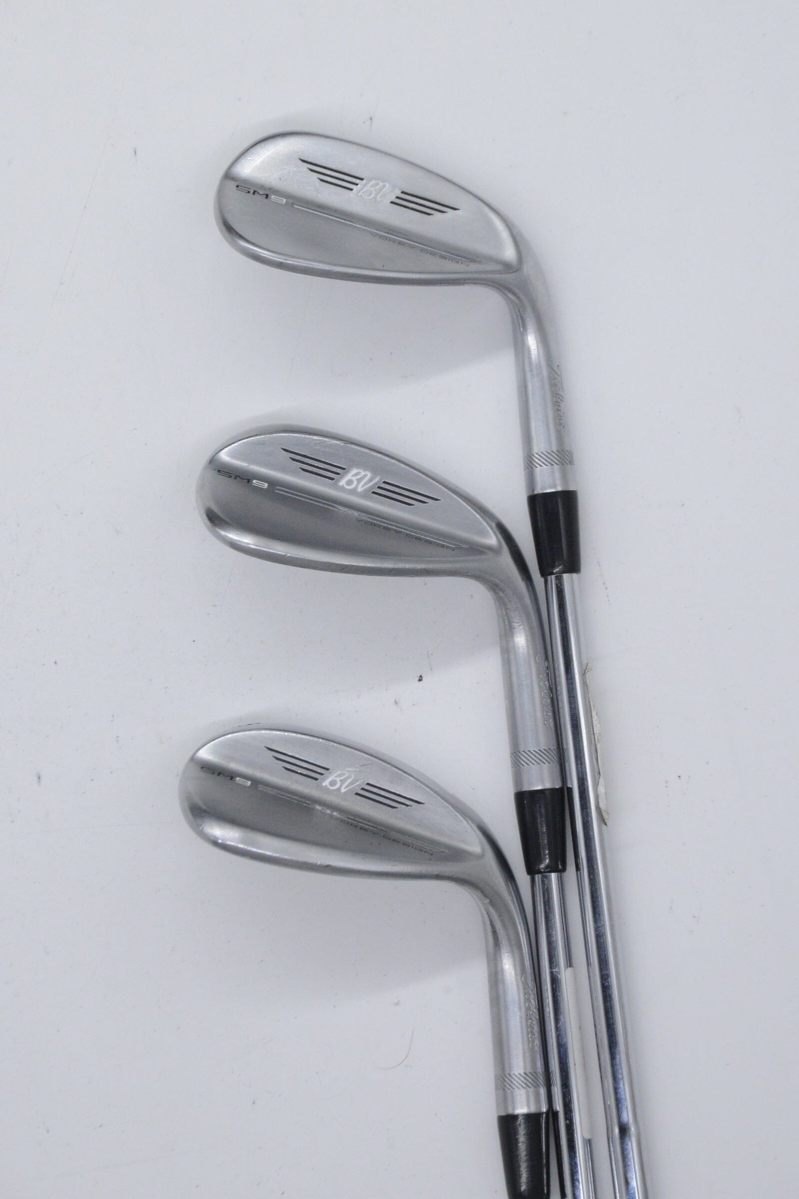 Titleist Vokey SM9 Tour Chrome 50, 54, 58 Degree Wedge Set Wedge Flex Golf Clubs GolfRoots 