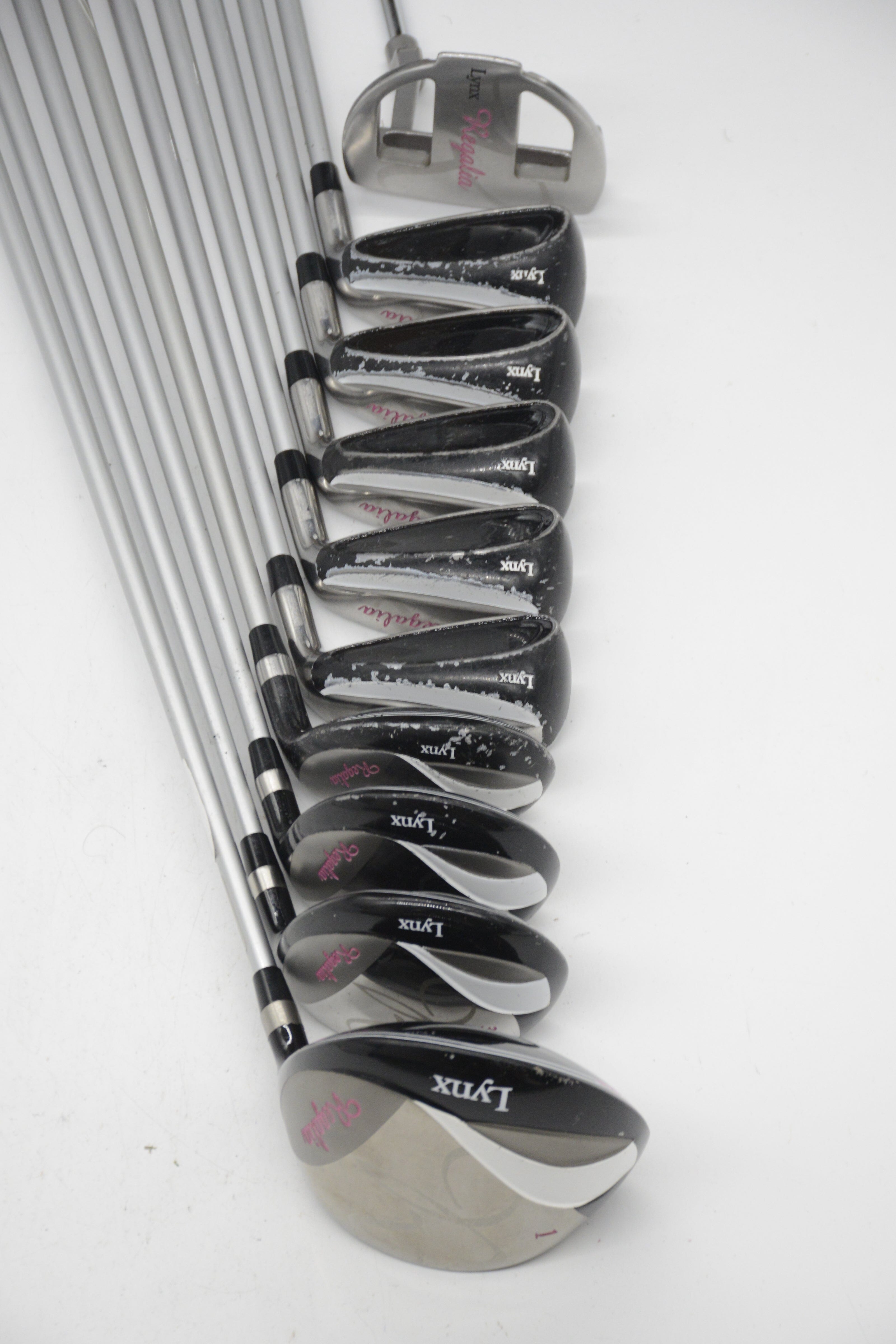 Women's Lynx Regalia Mixed Full Set W Flex -0.25" Golf Clubs GolfRoots 