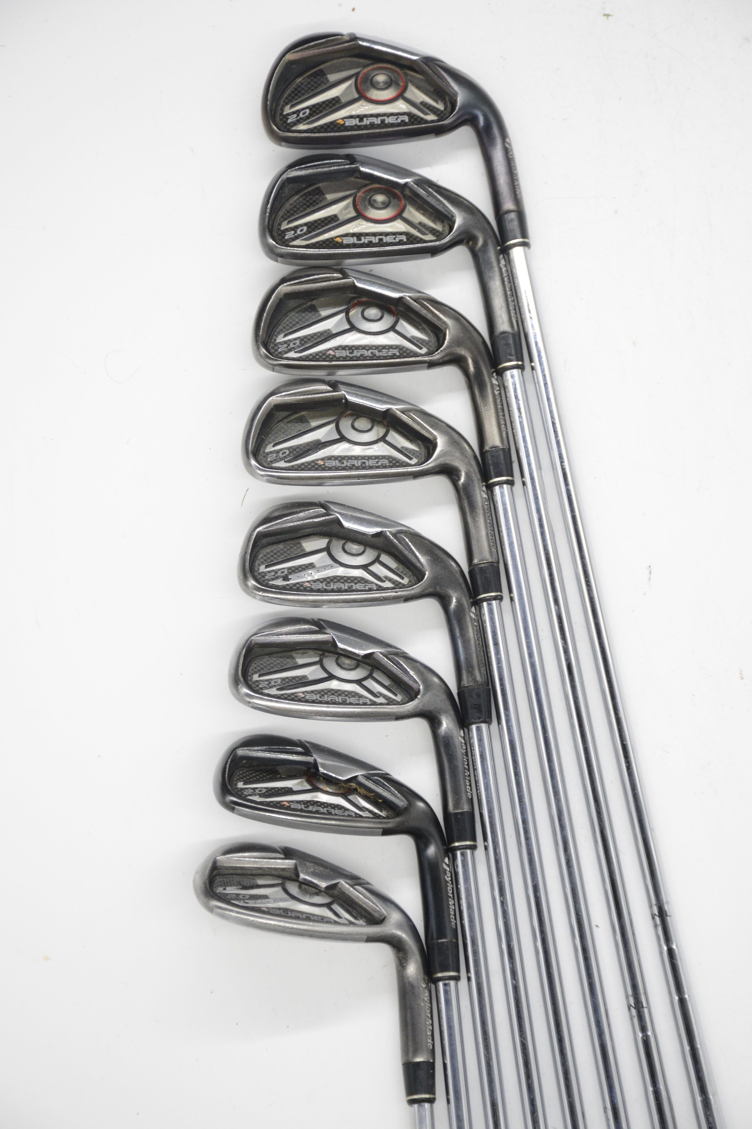 TaylorMade Burner 2.0 4-9, AW, SW Iron Set R Flex Std Length Golf Clubs GolfRoots 