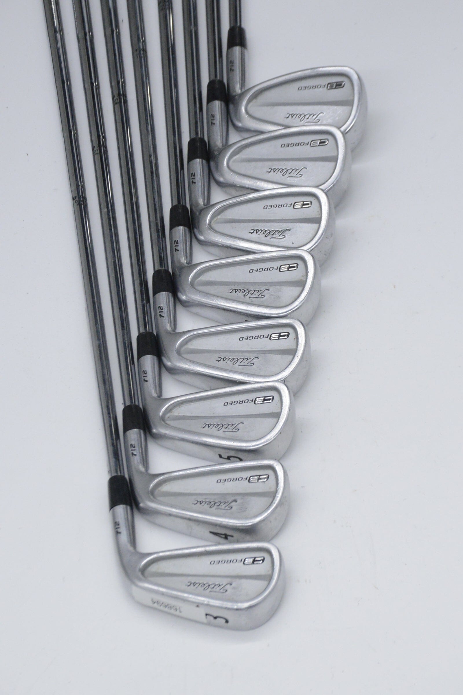 Titleist 712 CB Forged 3-PW Iron Set S Flex +0.25"