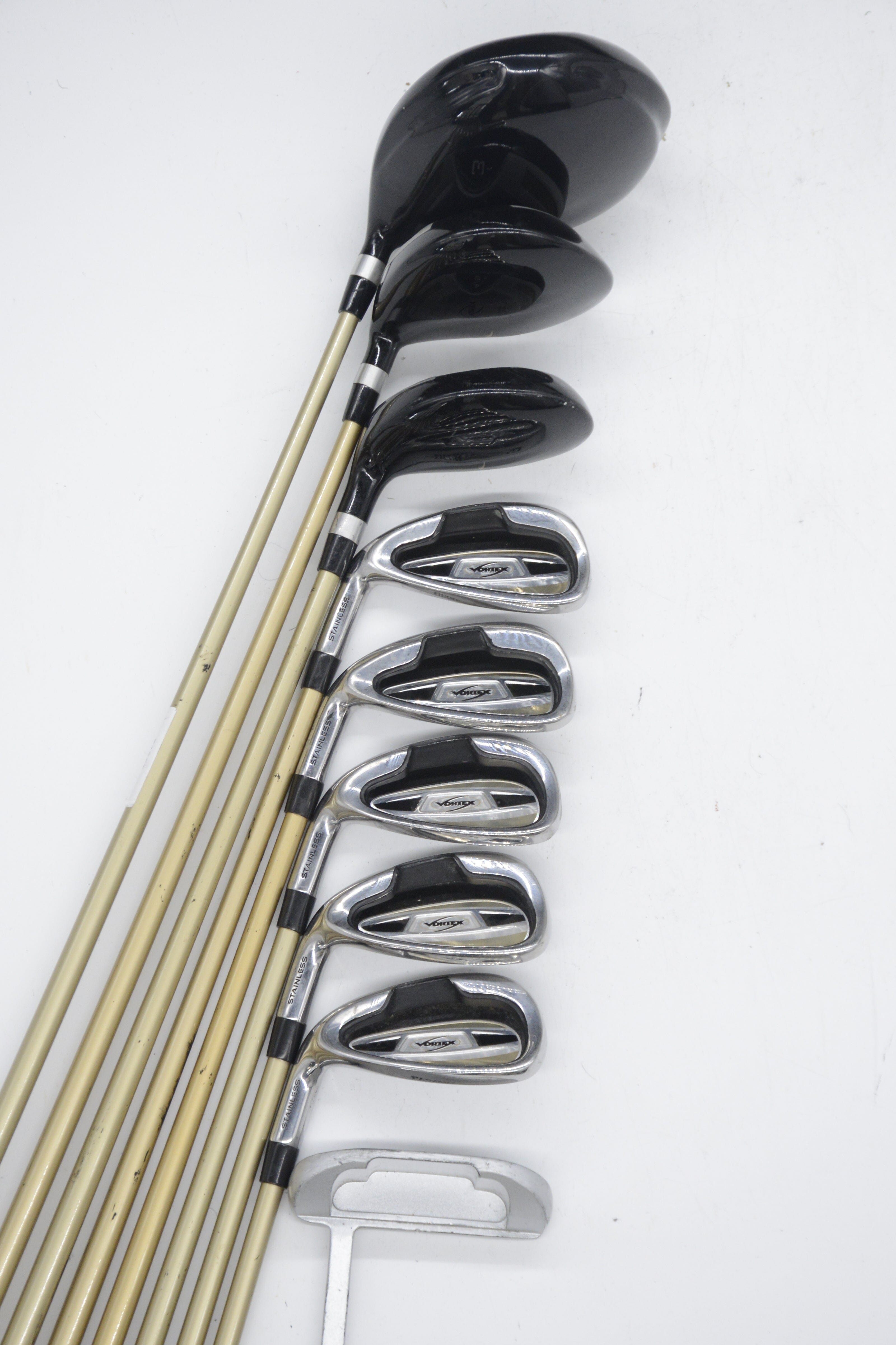 Women's Lefty Tiger Shark Vortex Mixed Full Set W Flex Std Length Golf Clubs GolfRoots 