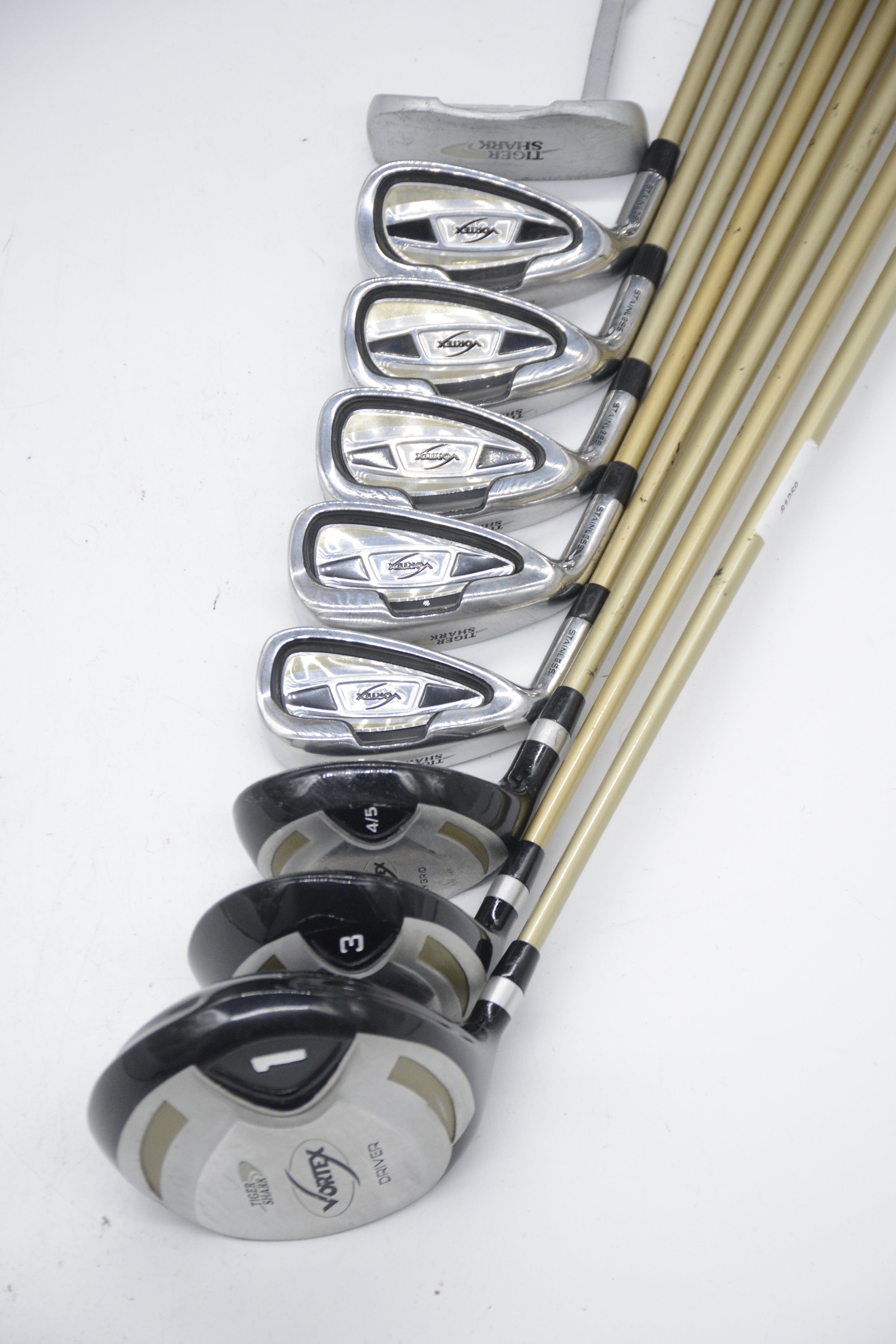 Women's Lefty Tiger Shark Vortex Mixed Full Set W Flex Std Length Golf Clubs GolfRoots 