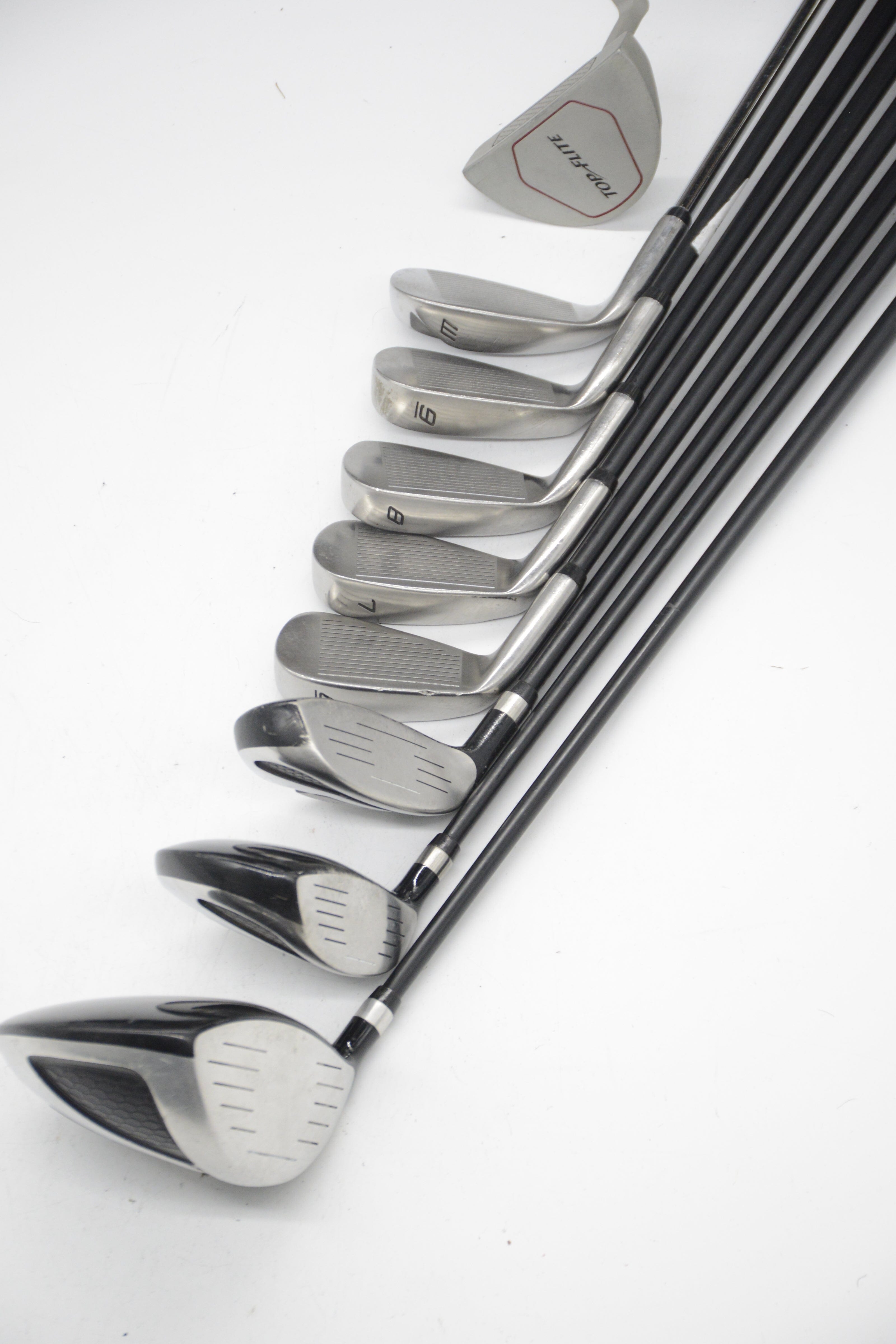 Top Flite Stainless Mixed Full Set SR Flex -0.5" Golf Clubs GolfRoots 