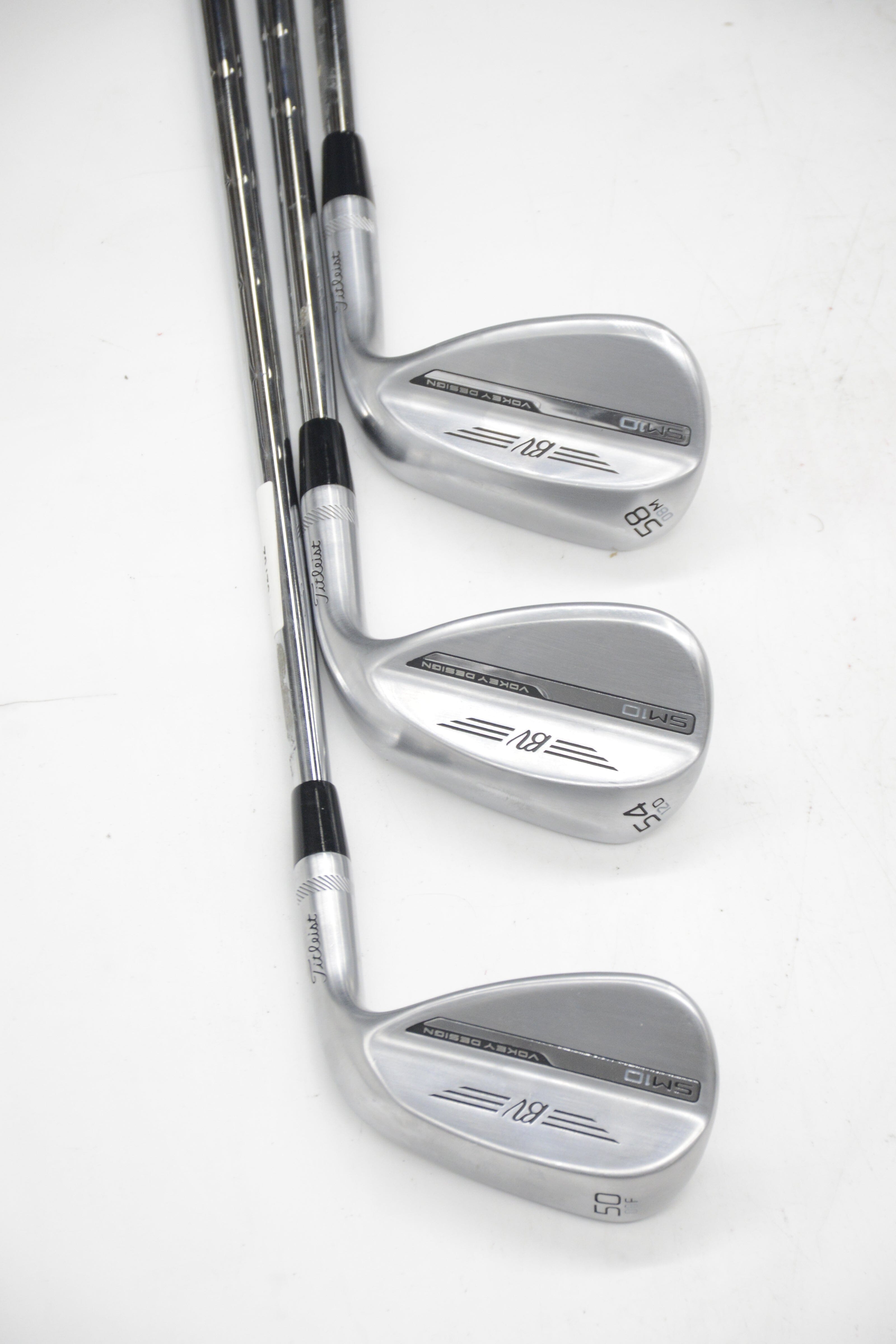 Titleist Vokey SM10 Nickel 50, 54, 58 Degree Wedge Set S Flex Golf Clubs GolfRoots 