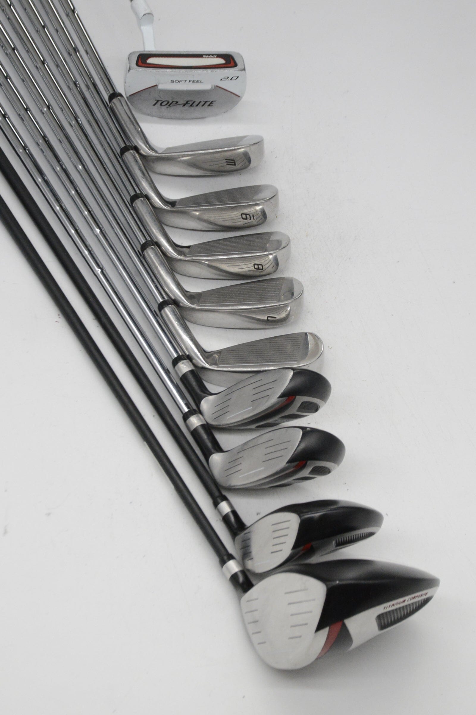 Lefty Top Flite Mixed Full Set R Flex Std Length Golf Clubs GolfRoots 