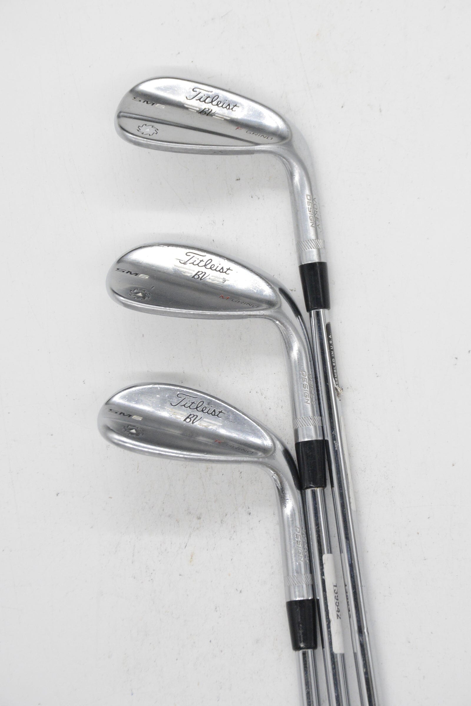 Titleist Vokey SM6 Tour Chrome 50, 54, 58 Degree Wedge Set Wedge Flex Golf Clubs GolfRoots 