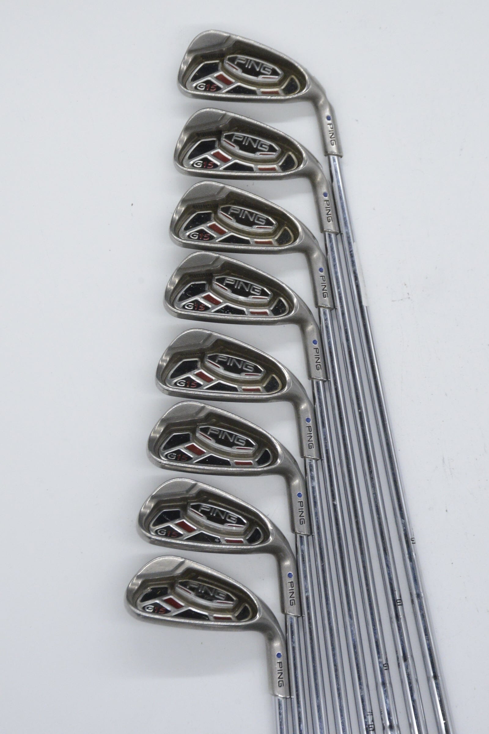 Ping G15 3-PW Iron Set S Flex +0.25" Golf Clubs GolfRoots 