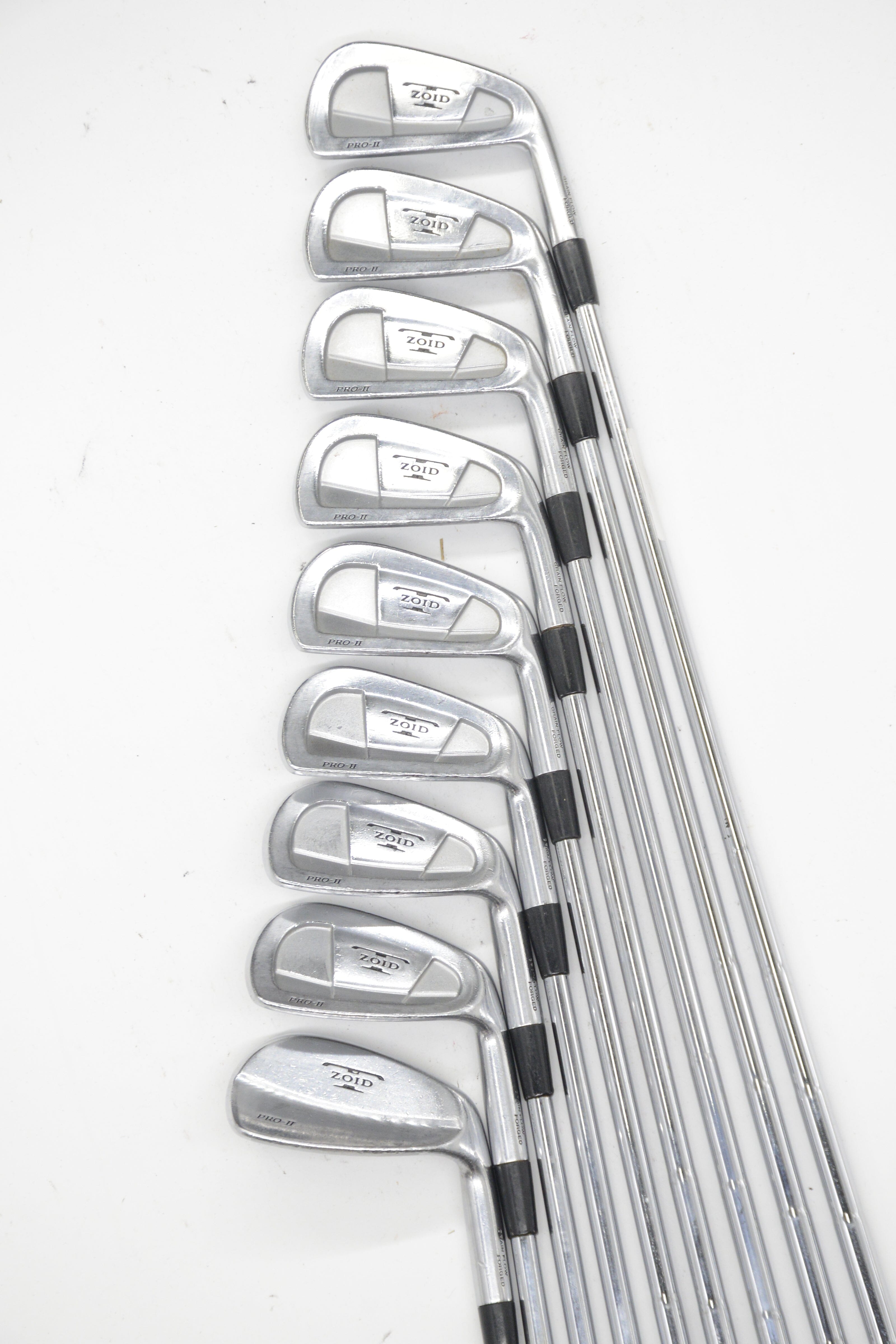 Mizuno T-Zoid Pro Forged 2-PW Iron Set S Flex Std Length Golf Clubs GolfRoots 