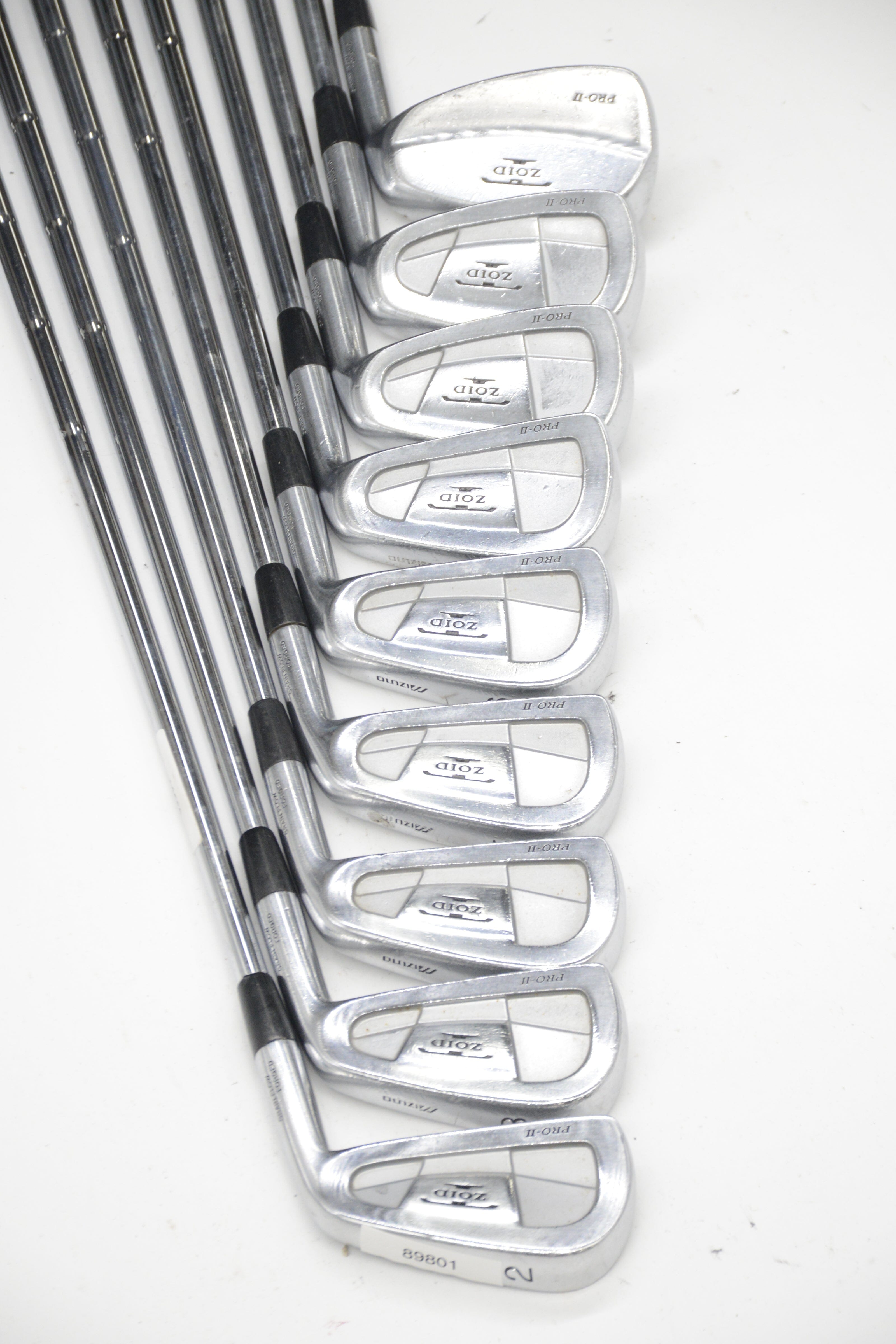 Mizuno T-Zoid Pro Forged 2-PW Iron Set S Flex Std Length Golf Clubs GolfRoots 