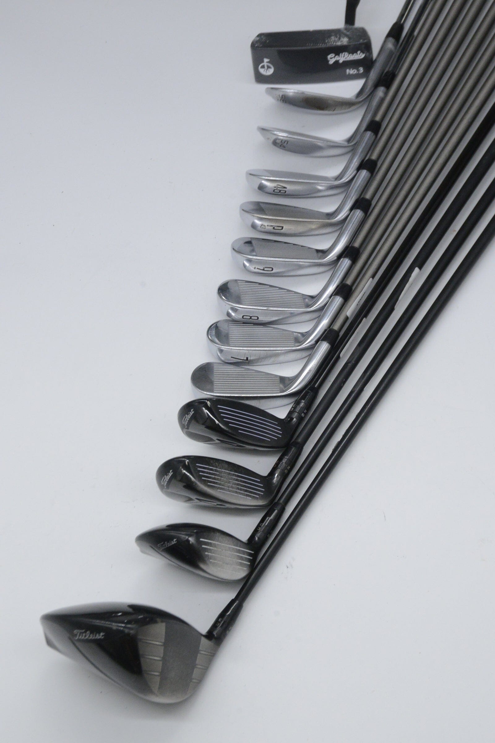 Titleist T300 2021 Mixed Full Set S Flex -0.5" Golf Clubs GolfRoots 