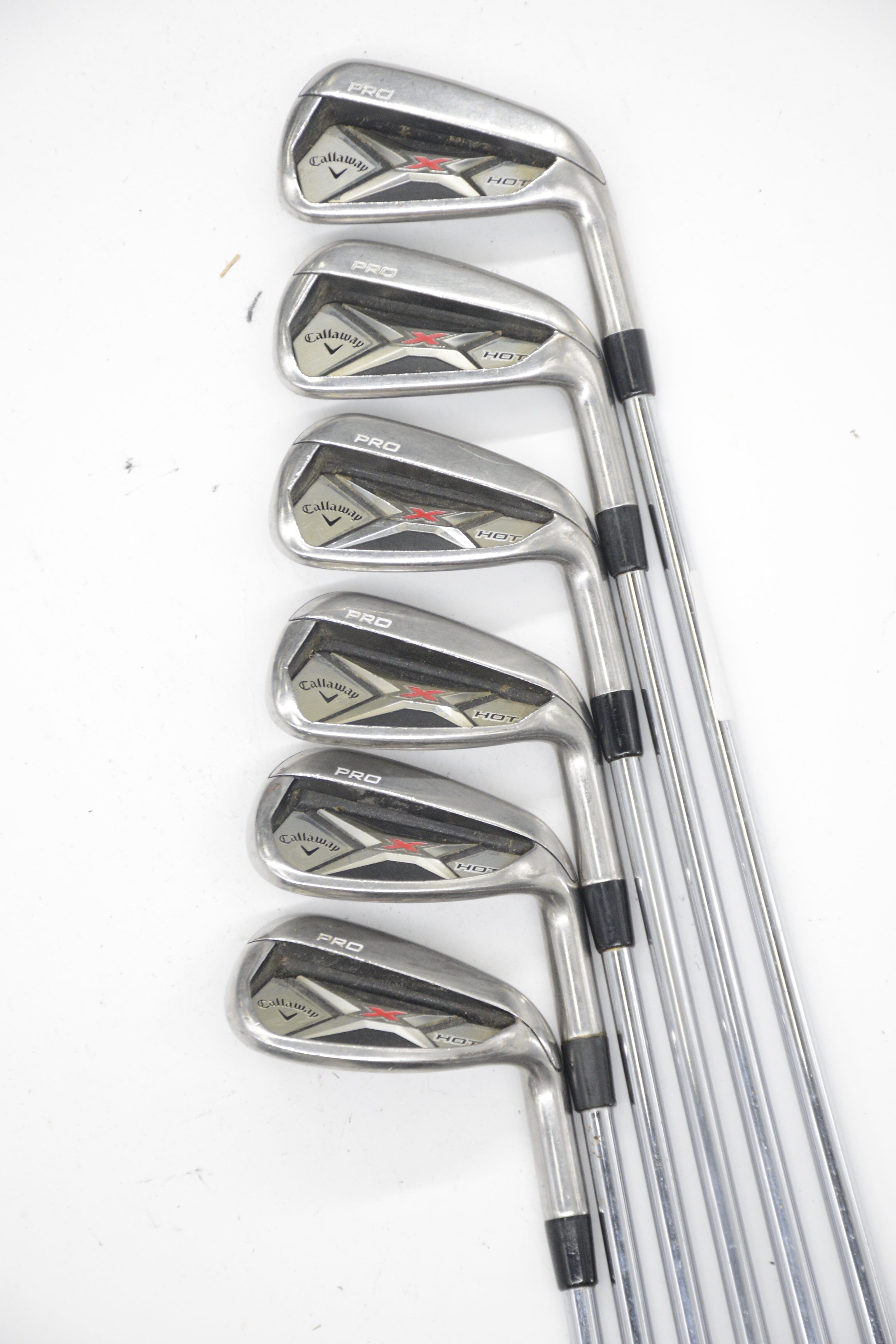 Callaway X Hot Pro 6-AW Iron Set R Flex Std Length Golf Clubs GolfRoots 