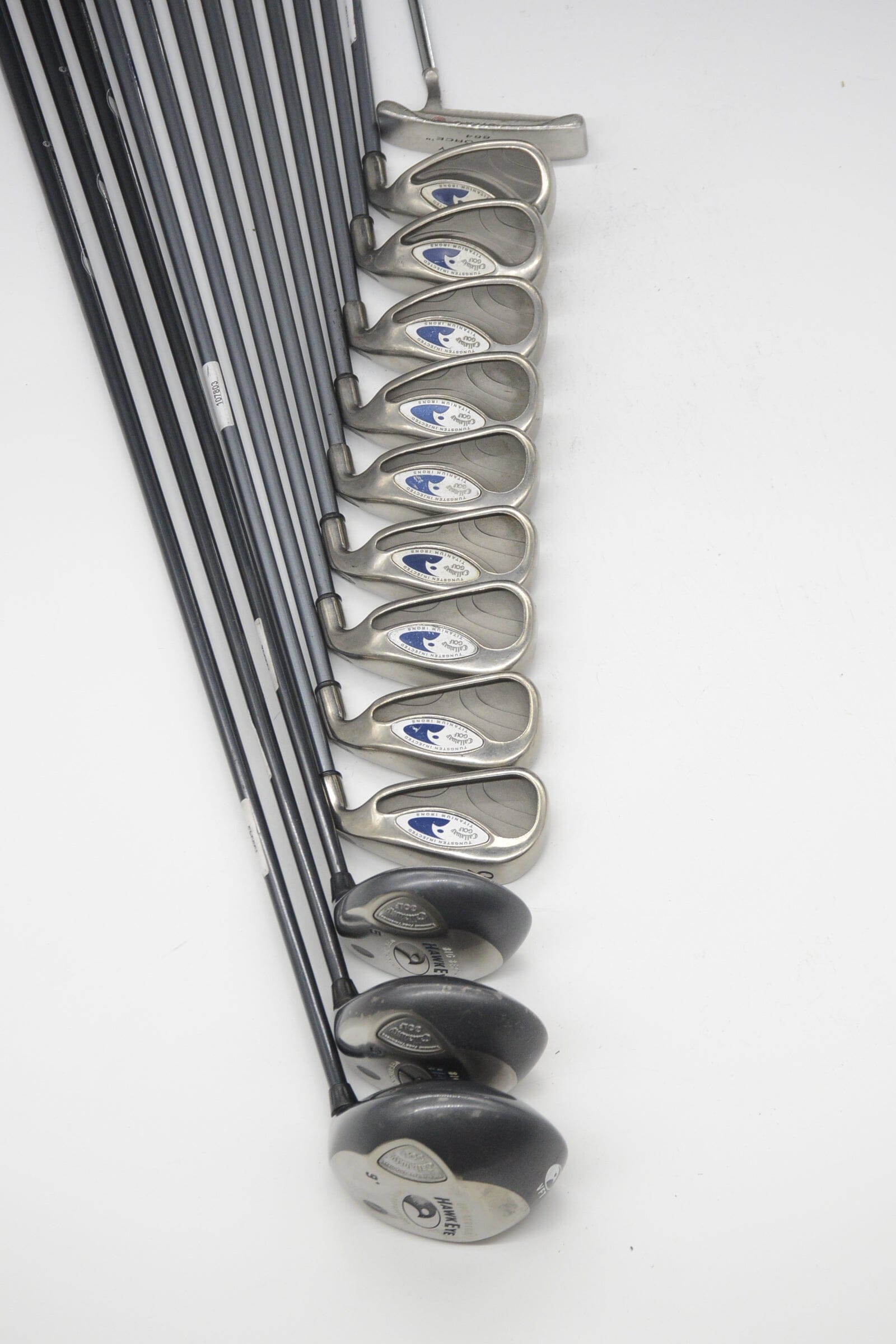 Callaway Great Big Bertha Tungsten Ti Mixed Full Set R Flex -0.75" Golf Clubs GolfRoots 