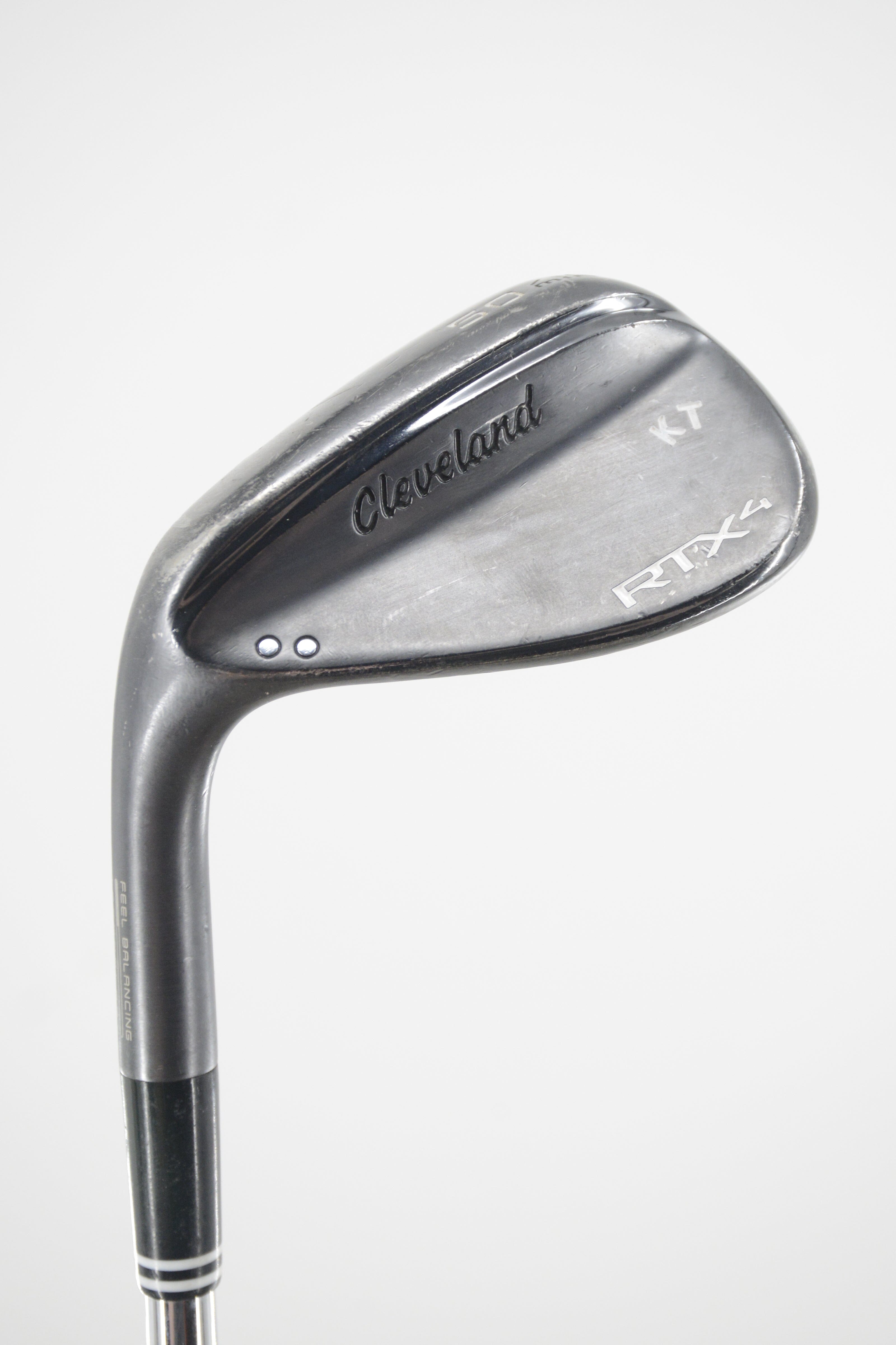 Lefty Cleveland RTX 4 Black Satin 50 Degree Wedge S Flex 35.25" Golf Clubs GolfRoots 