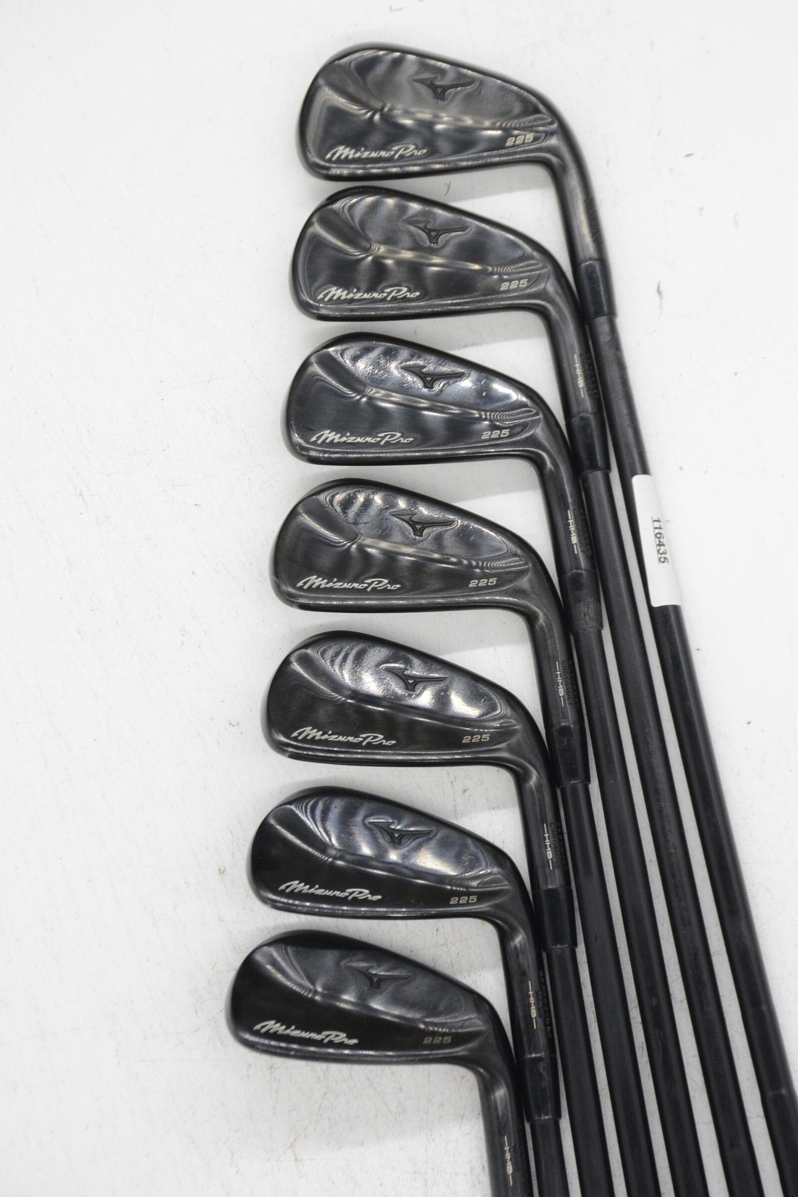 Mizuno Pro 225 Black 4-PW Iron Set S Flex +0.25" Golf Clubs GolfRoots 