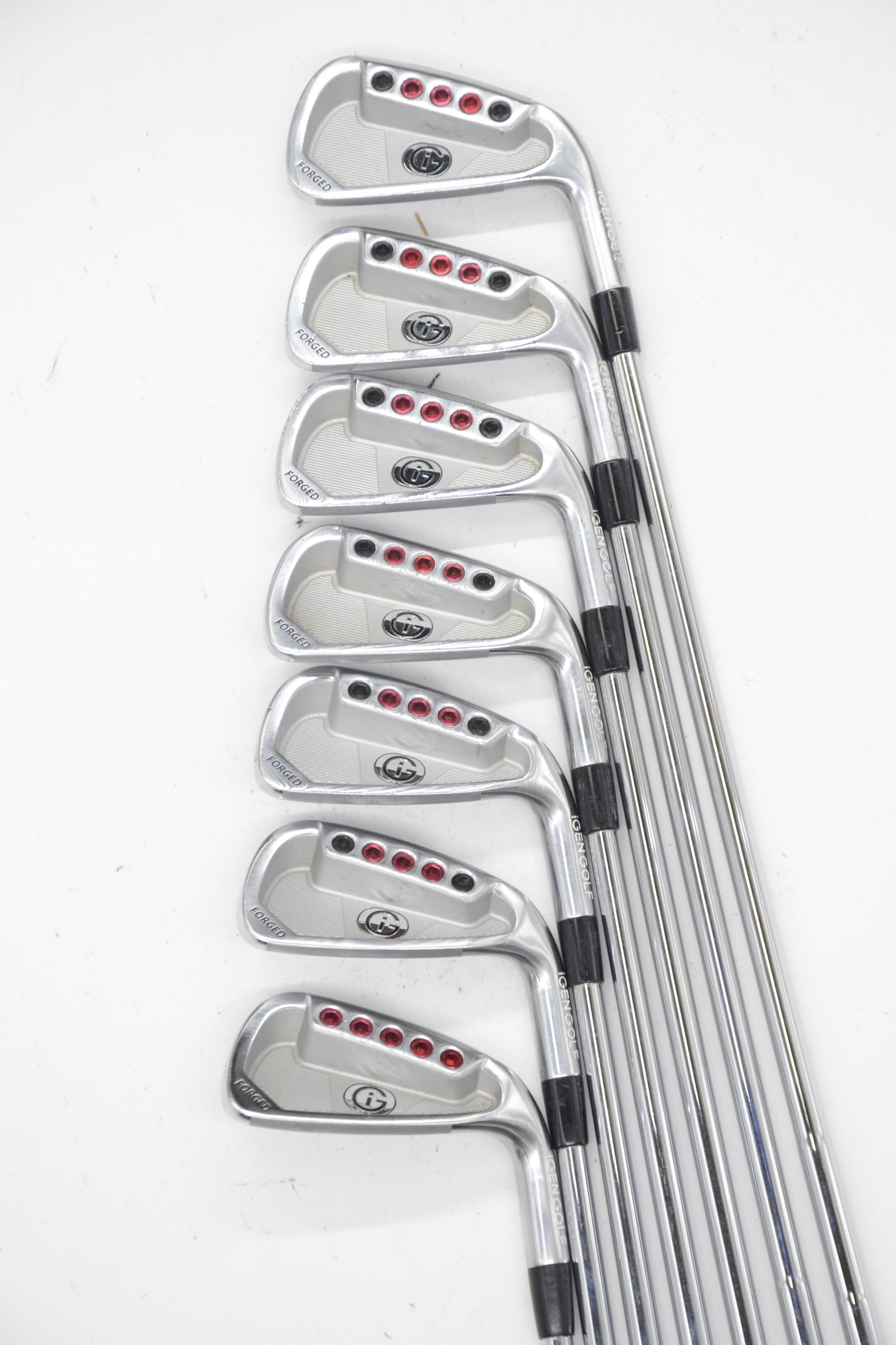 iGen Golf Forged 4-PW Iron Set S Flex +1" Golf Clubs GolfRoots 