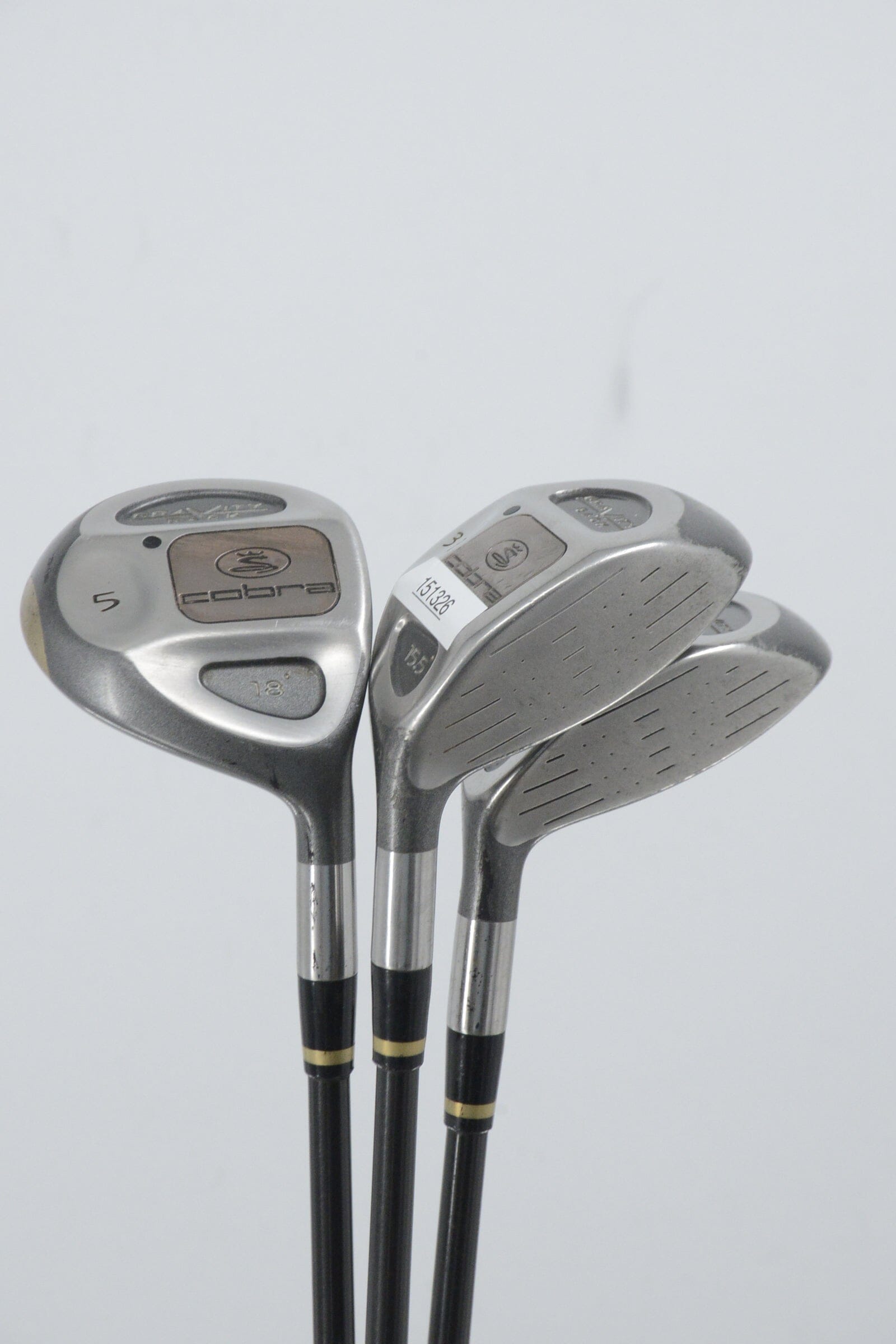 Cobra Gravity Back 3W, 5W, 7W Wood Set R Flex Golf Clubs GolfRoots 