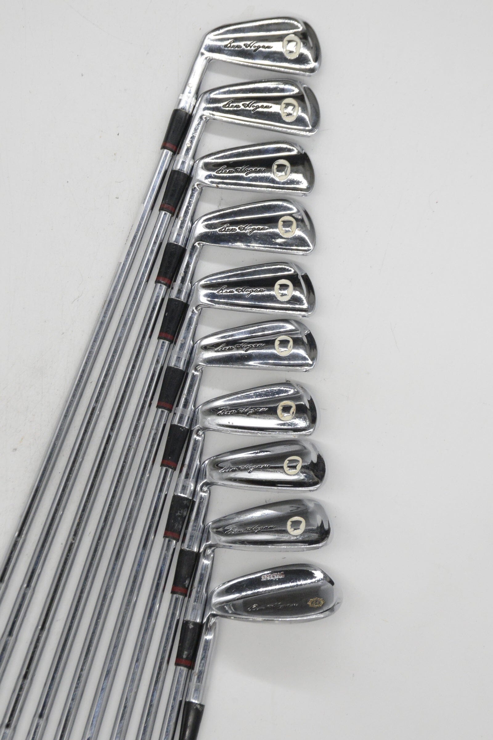 Lefty Ben Hogan Apex II 2-PW, SW Iron Set S Flex Std Length Golf Clubs GolfRoots 