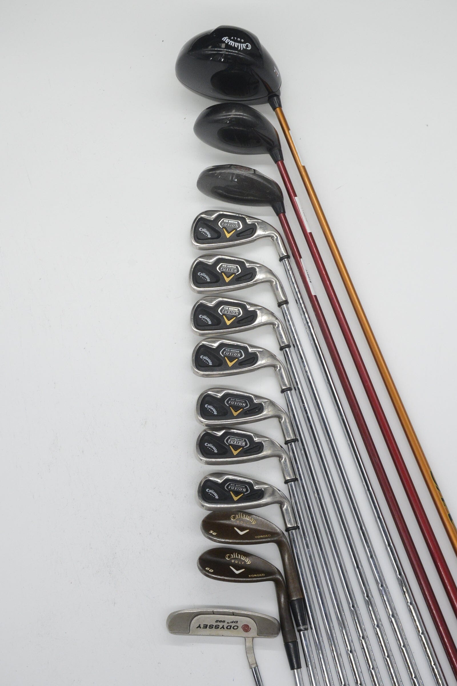 Callaway Big Bertha Fusion Mixed Full Set Uniflex +0.5" Golf Clubs GolfRoots 