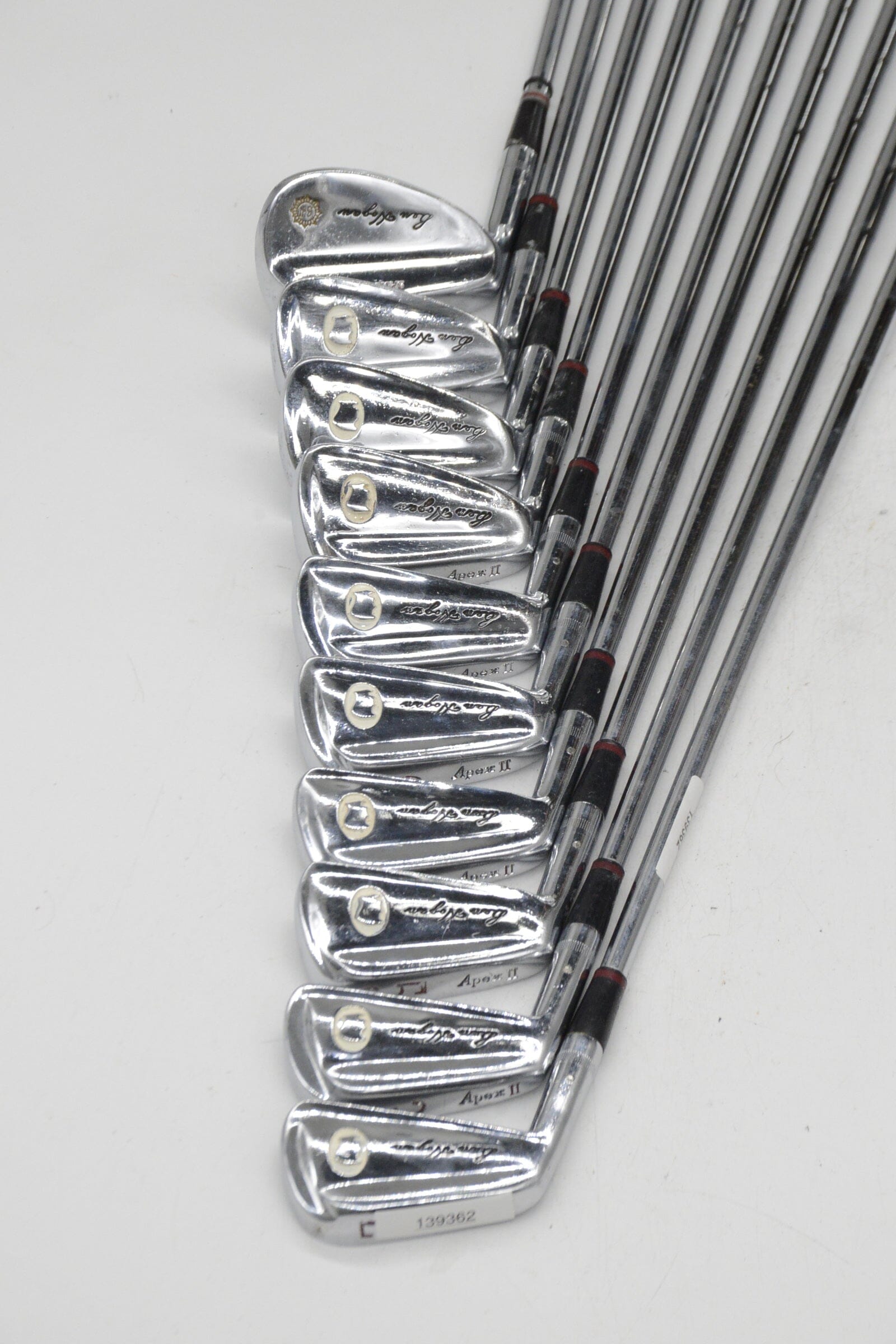 Lefty Ben Hogan Apex II 2-PW, SW Iron Set S Flex Std Length Golf Clubs GolfRoots 