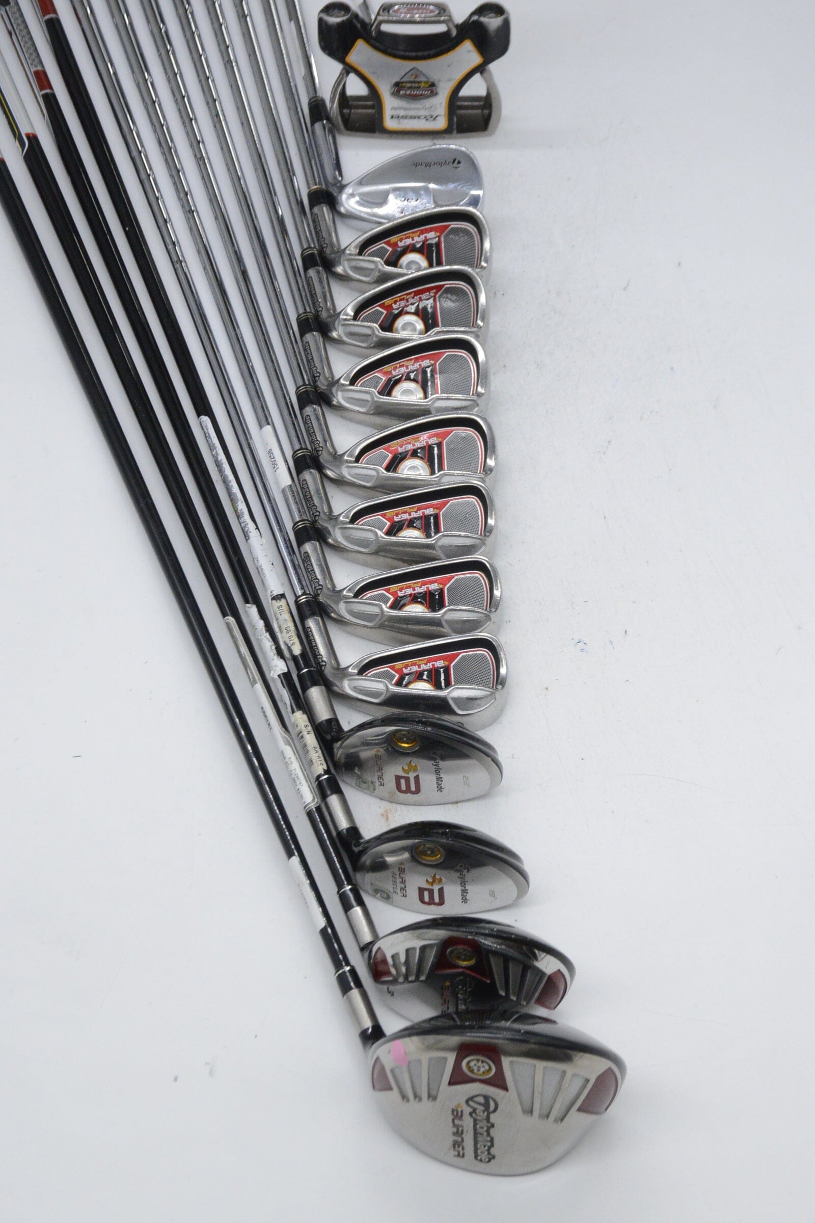 *Dented* TaylorMade Burner Plus Mixed Full Set R Flex +0.5" Golf Clubs GolfRoots 