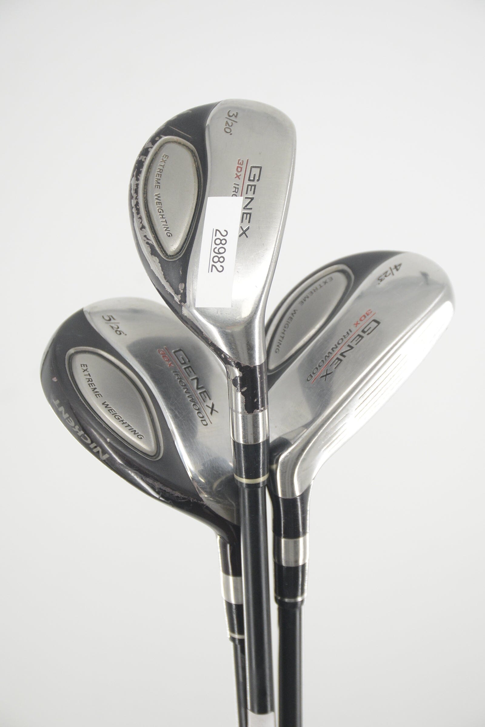 Nickent Genex 3Dx 3H, 4H, 5H Hybrid Set S Flex Golf Clubs GolfRoots 