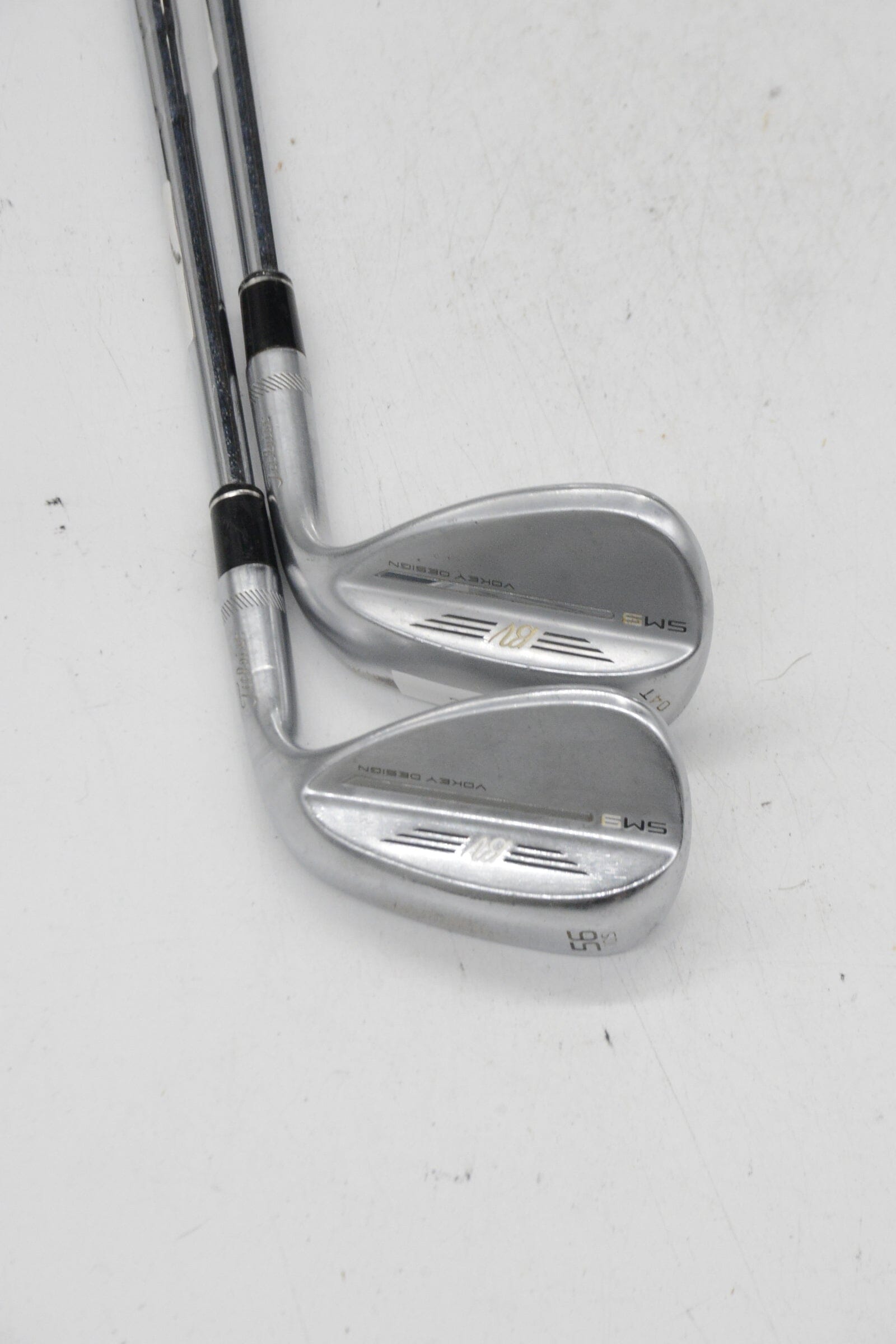 Titleist Vokey SM9 Brushed Steel 56 & 60 Degree Wedge Set S Flex Golf Clubs GolfRoots 