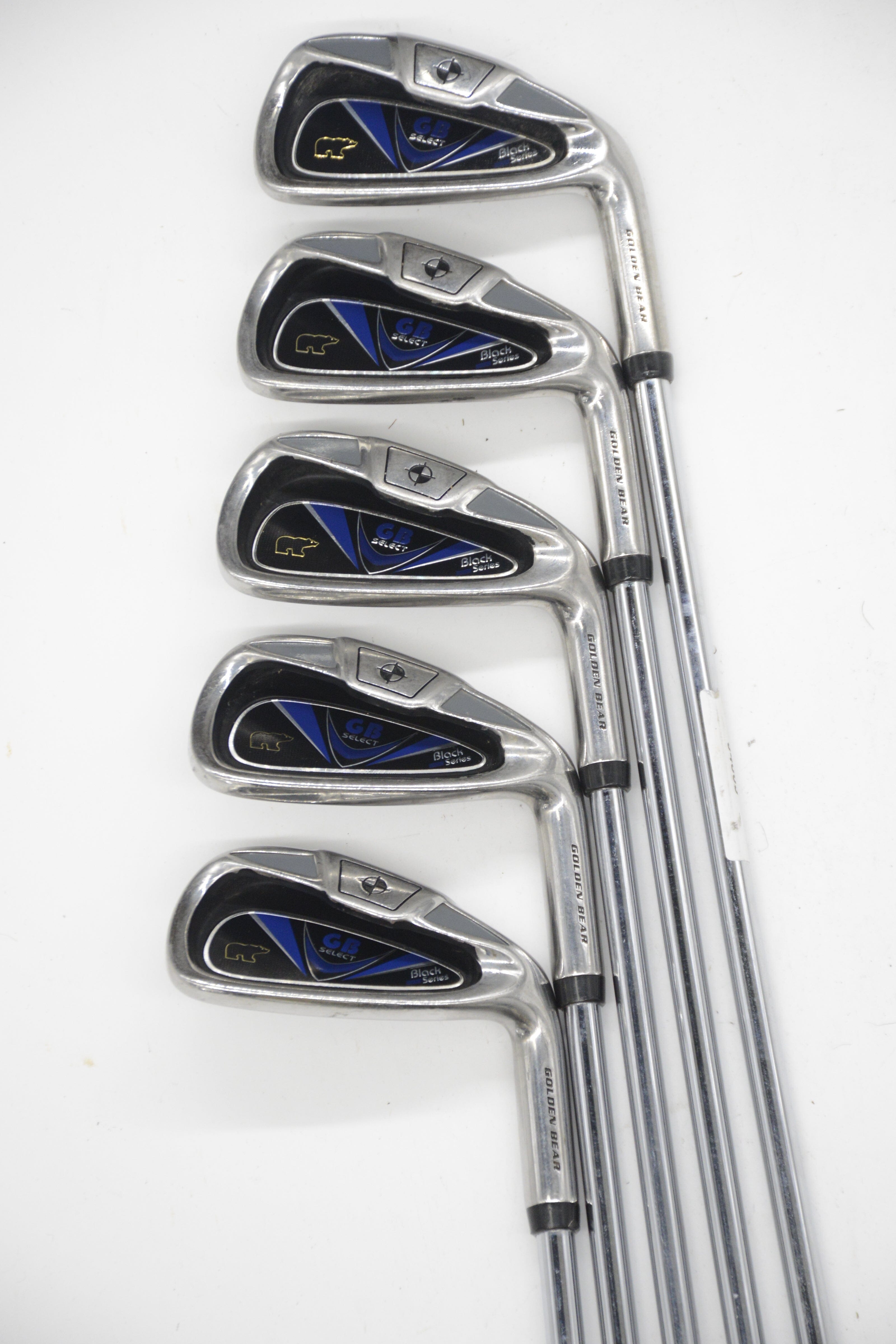 Golden Bear Black Series 5-9 Iron Set Uniflex -0.25" Golf Clubs GolfRoots 