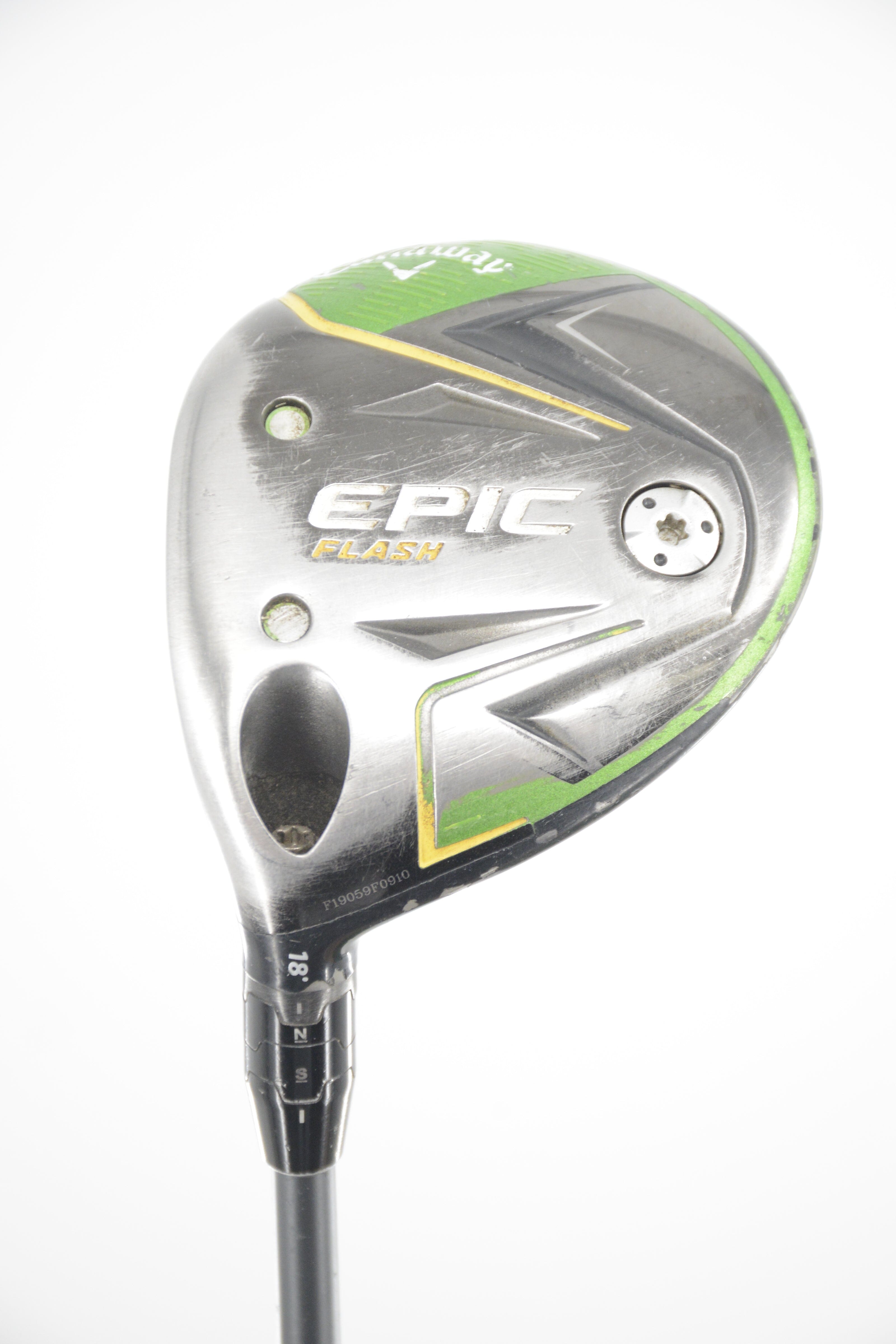 Lefty Callaway Epic Flash 18 Degree Wood S Flex 42.25" Golf Clubs GolfRoots 