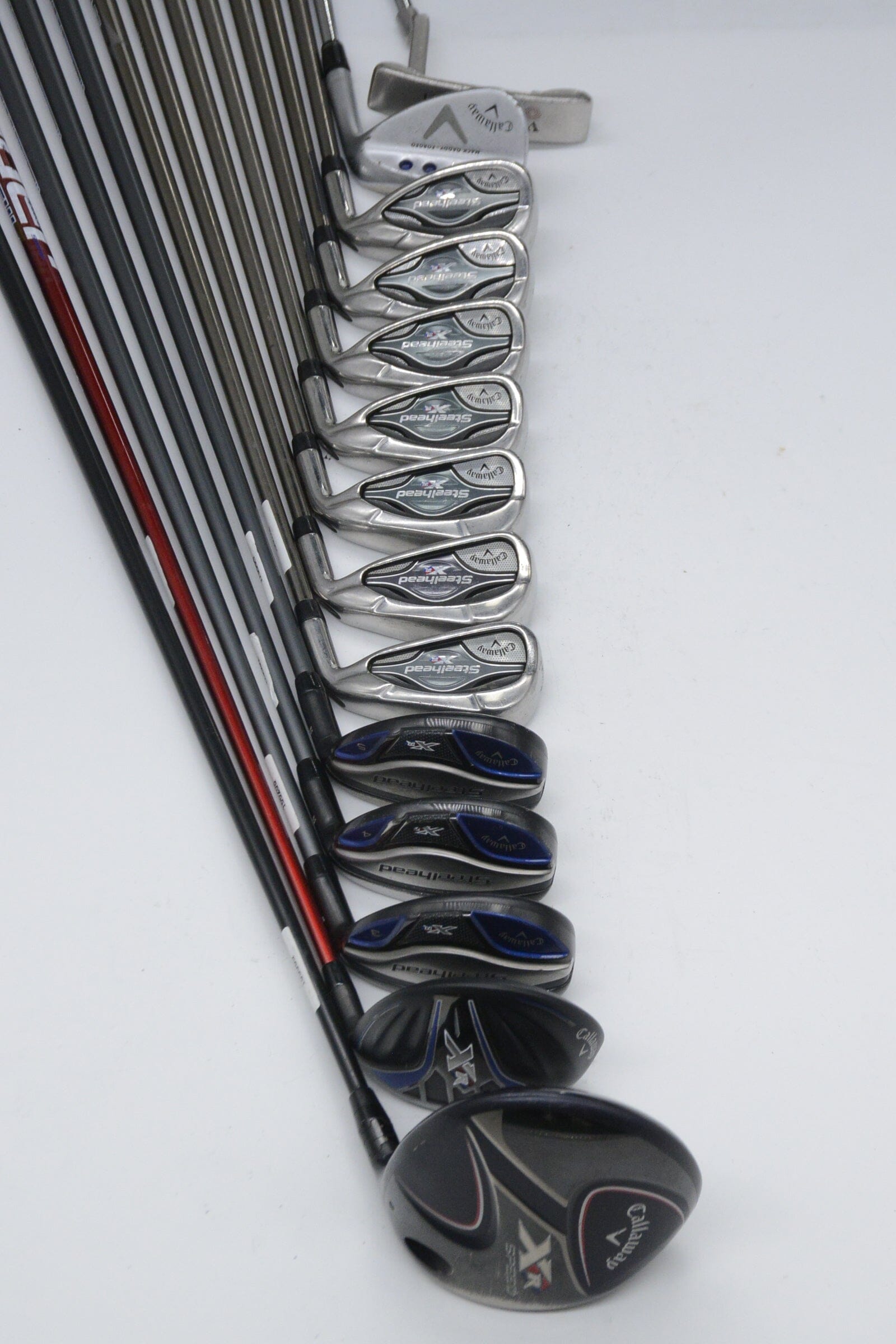 Callaway Steelhead XR Mixed Full Set S Flex -0.5" Golf Clubs GolfRoots 