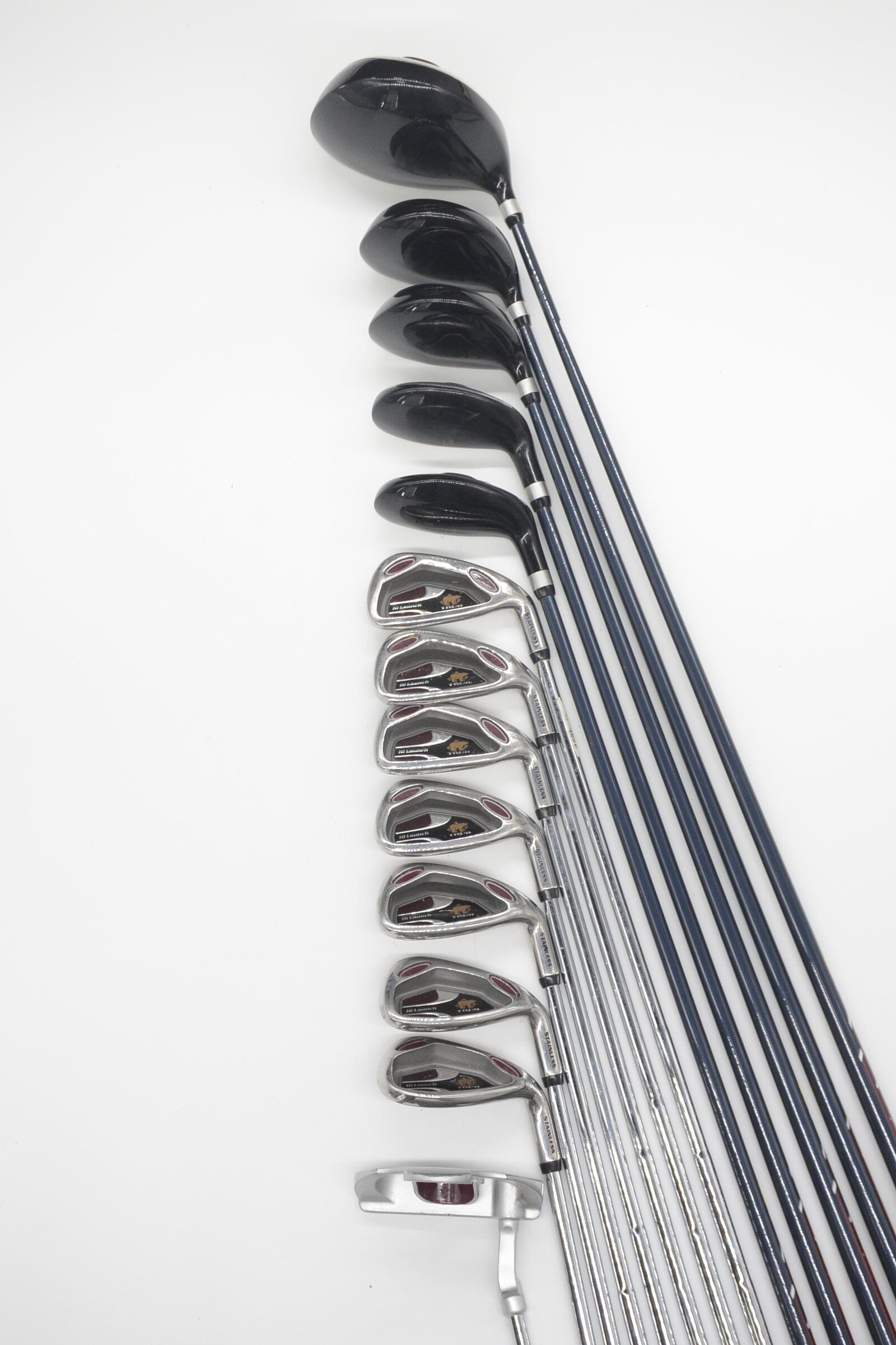 Golden Bear Hi Launch Tour Mixed Full Set Uniflex Std Length Golf Clubs GolfRoots 