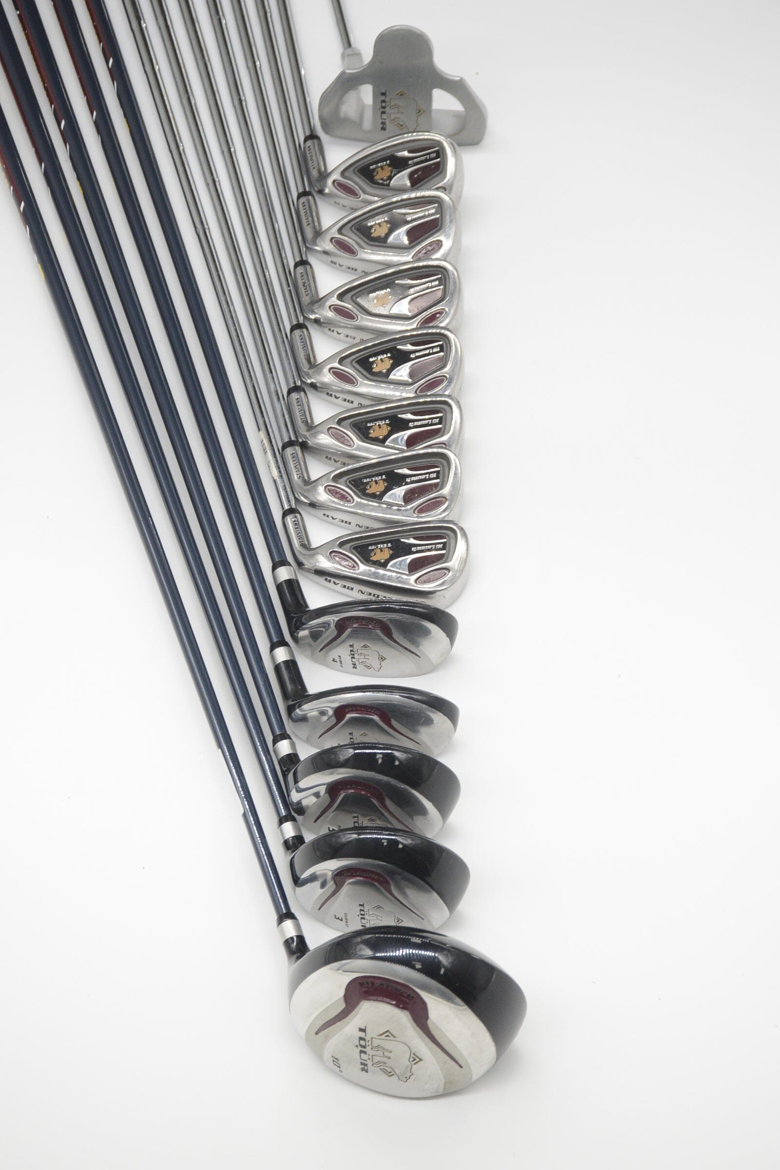 Golden Bear Hi Launch Tour Mixed Full Set Uniflex Std Length Golf Clubs GolfRoots 
