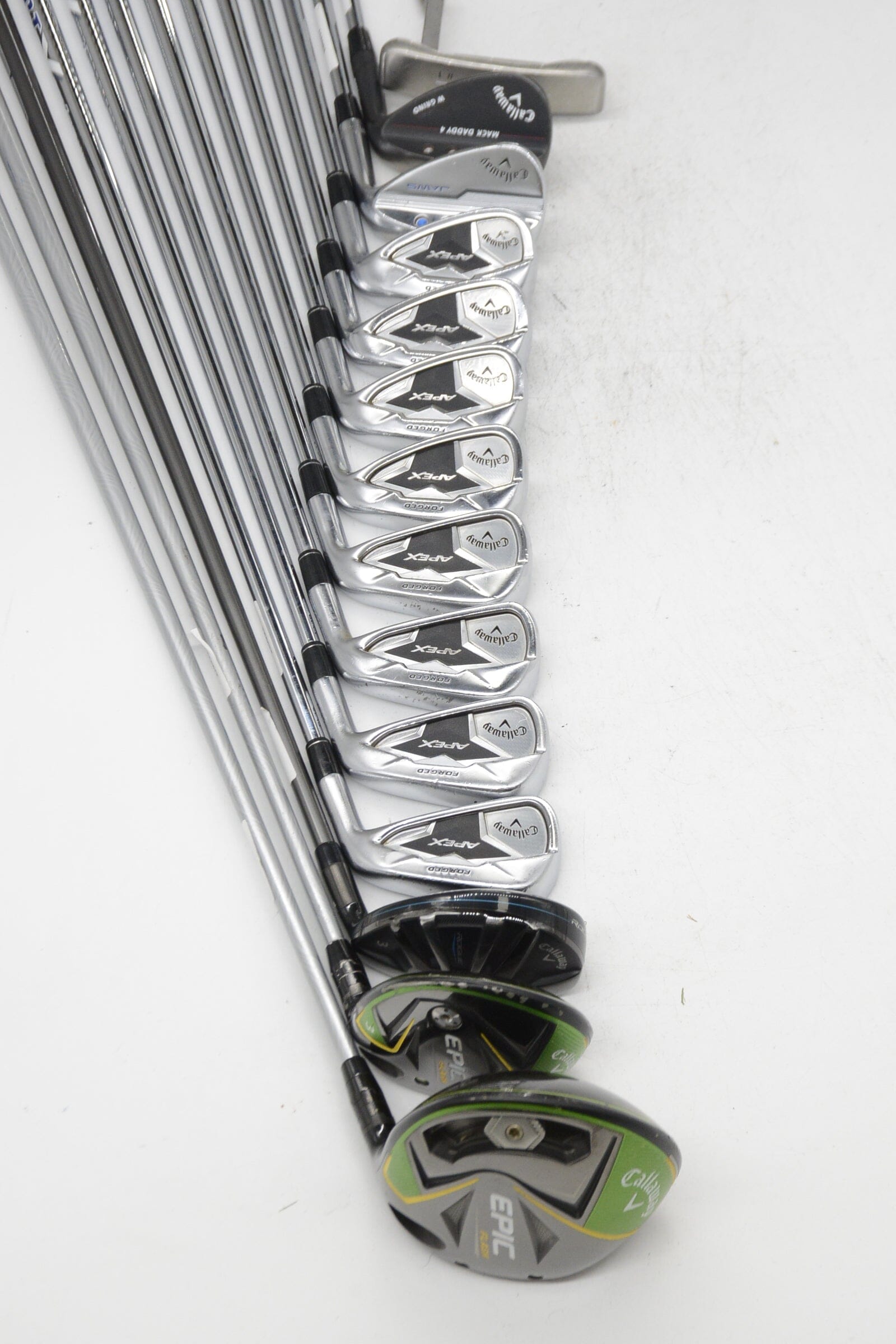 Callaway Apex 19 Mixed Full Set S Flex +0.5" Golf Clubs GolfRoots 