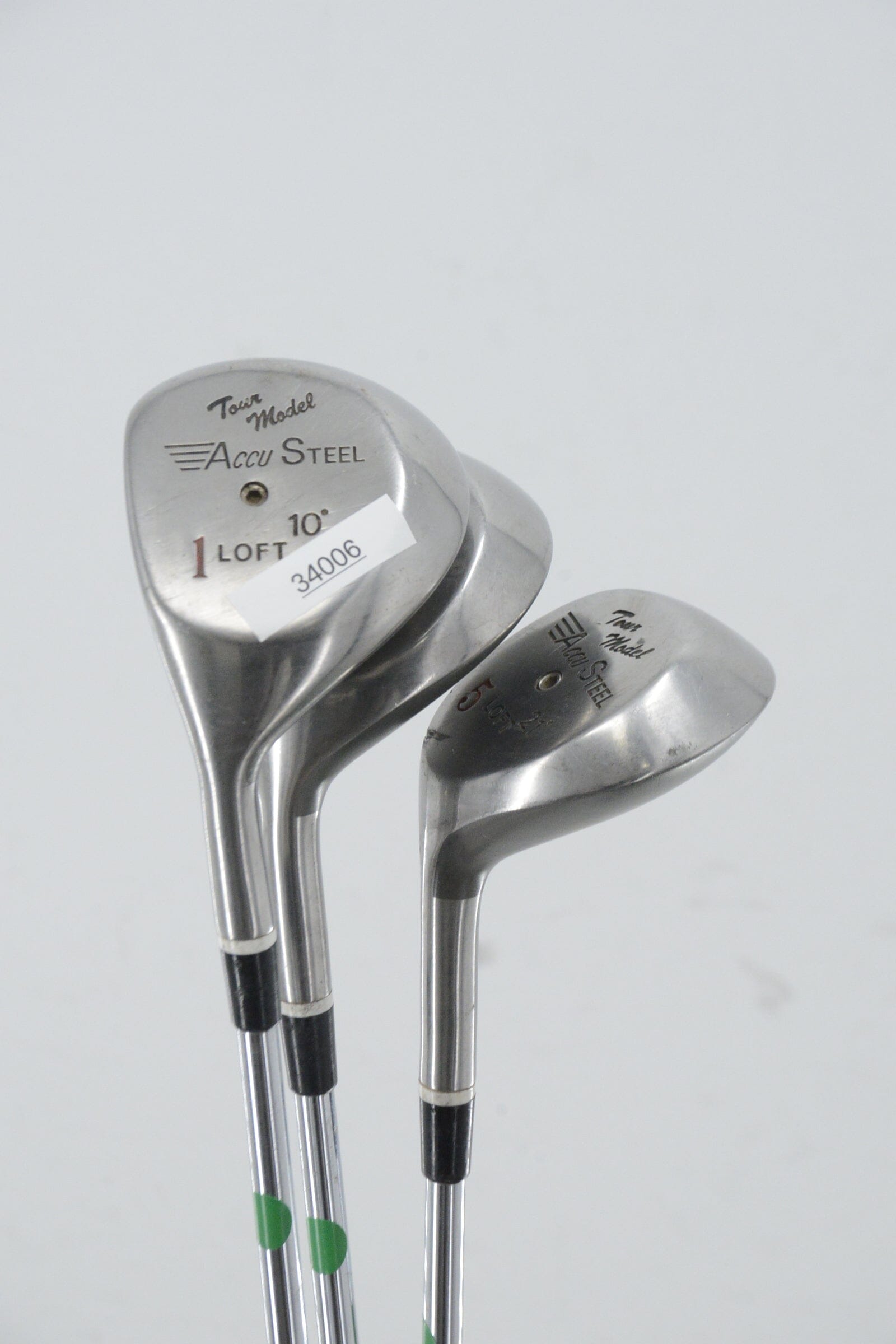 Lefty Tour Model Accu Steel D, 3W, 5W Wood Set S Flex Golf Clubs GolfRoots 