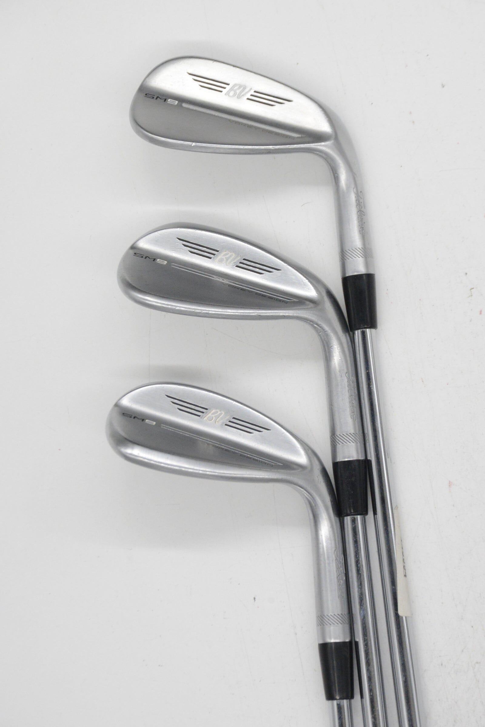 Titleist Vokey SM9 Tour Chrome 48, 54, 58 Degree Wedge Set S Flex Golf Clubs GolfRoots 