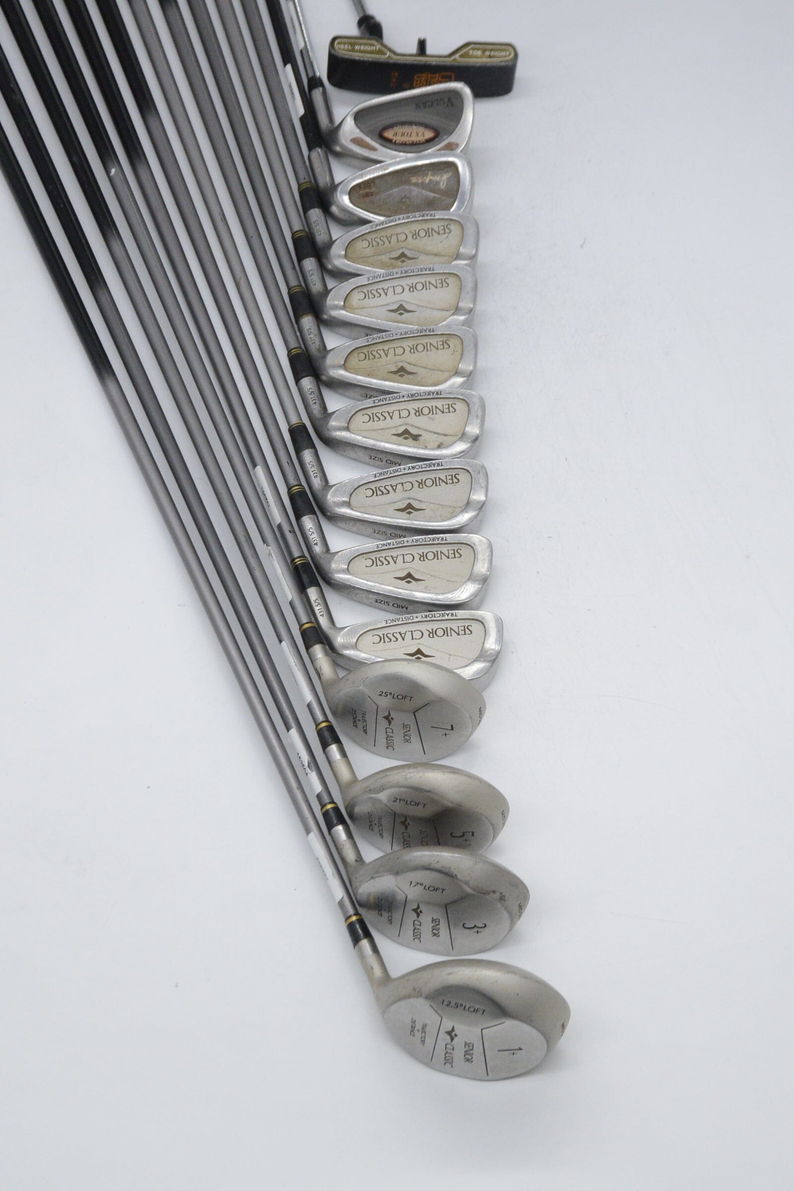 Senior Classic Midsize Mixed Full Set SR Flex -0.5" Golf Clubs GolfRoots 