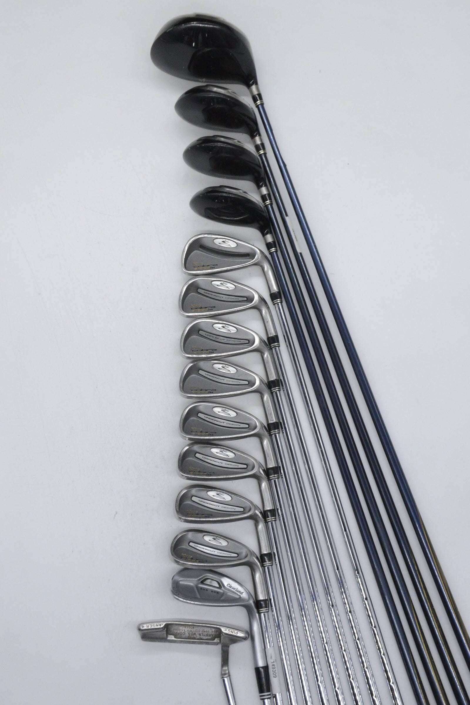 Cobra 3100 I/H Mixed Full Set R Flex Std Length Golf Clubs GolfRoots 