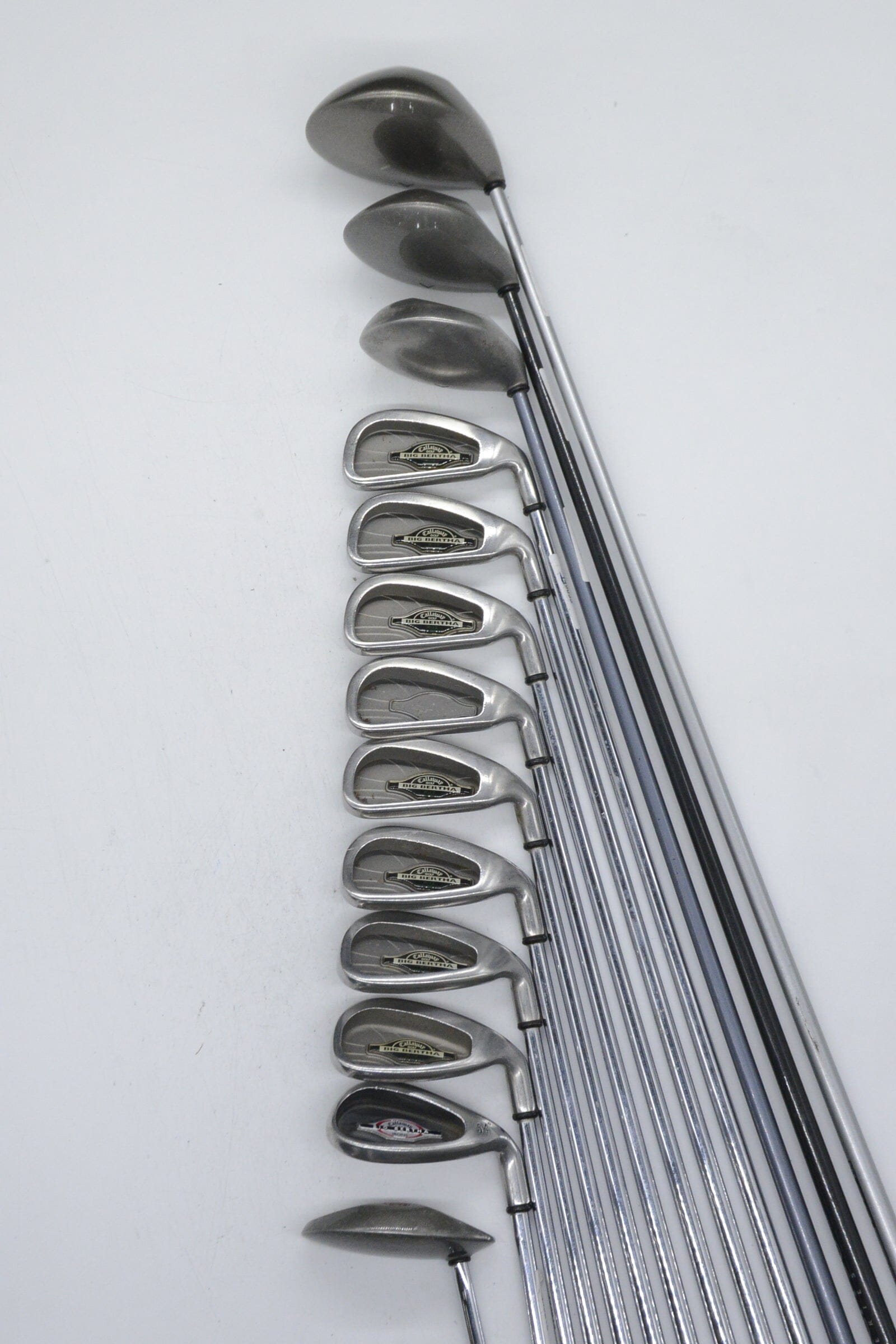 Callaway Big Bertha X-12 Pro Series Mixed Full Set S Flex Std Length Golf Clubs GolfRoots 