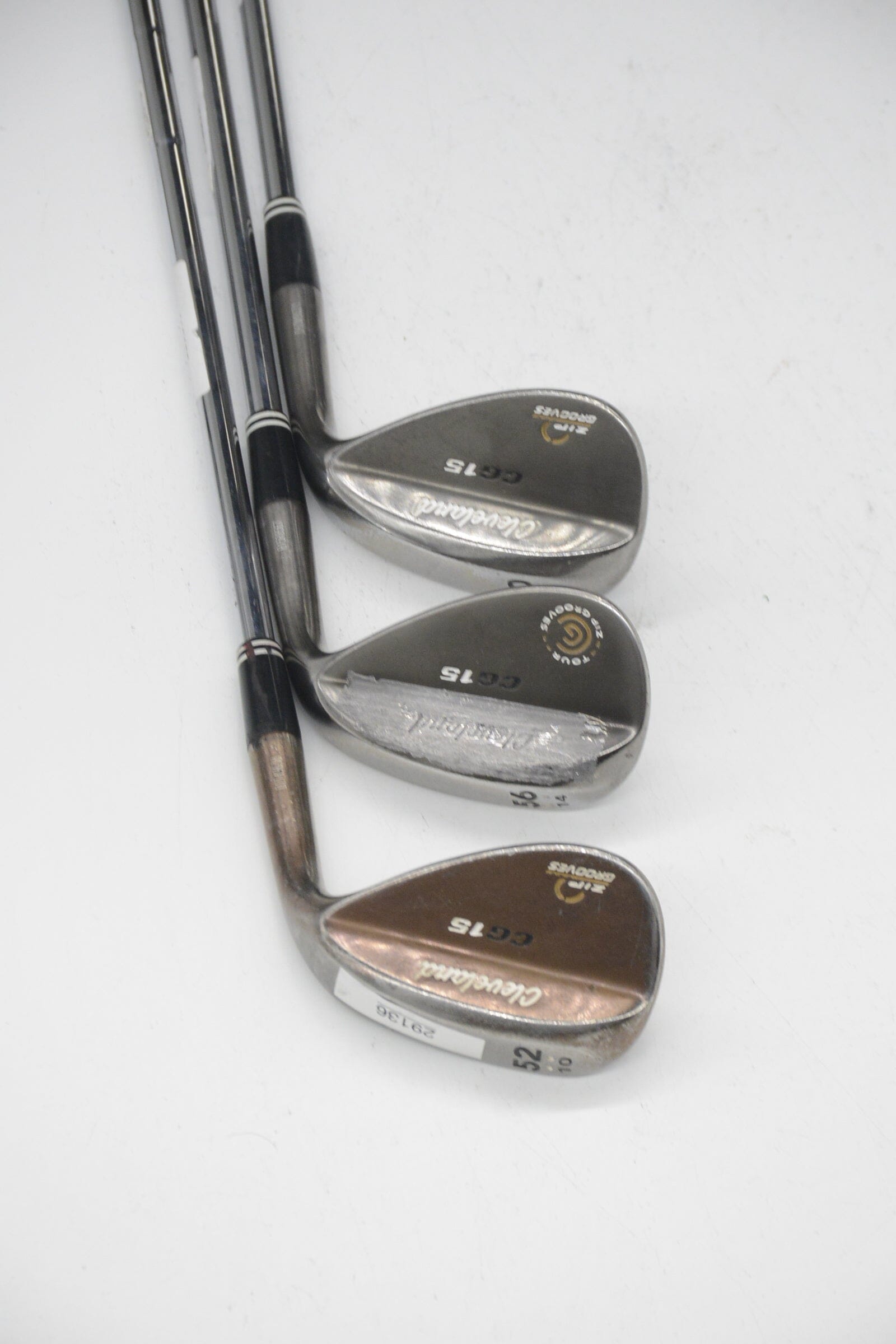 Cleveland CG15 Black Pearl 52, 56, 60 Degree Wedge Set Wedge Flex Golf Clubs GolfRoots 