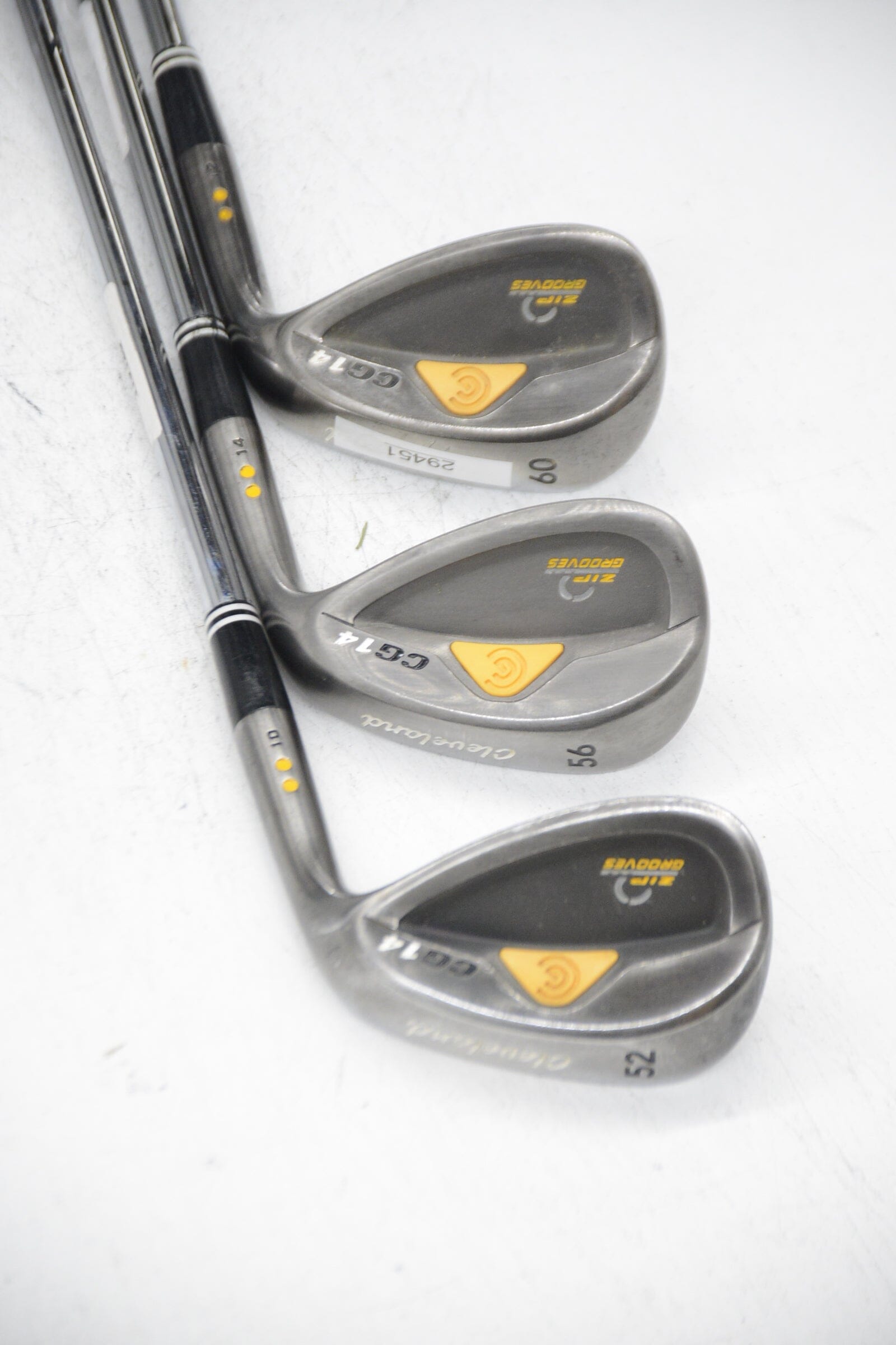 Cleveland CG14 Black Pearl 52, 56, 60 Degree Wedge Set Wedge Flex Golf Clubs GolfRoots 