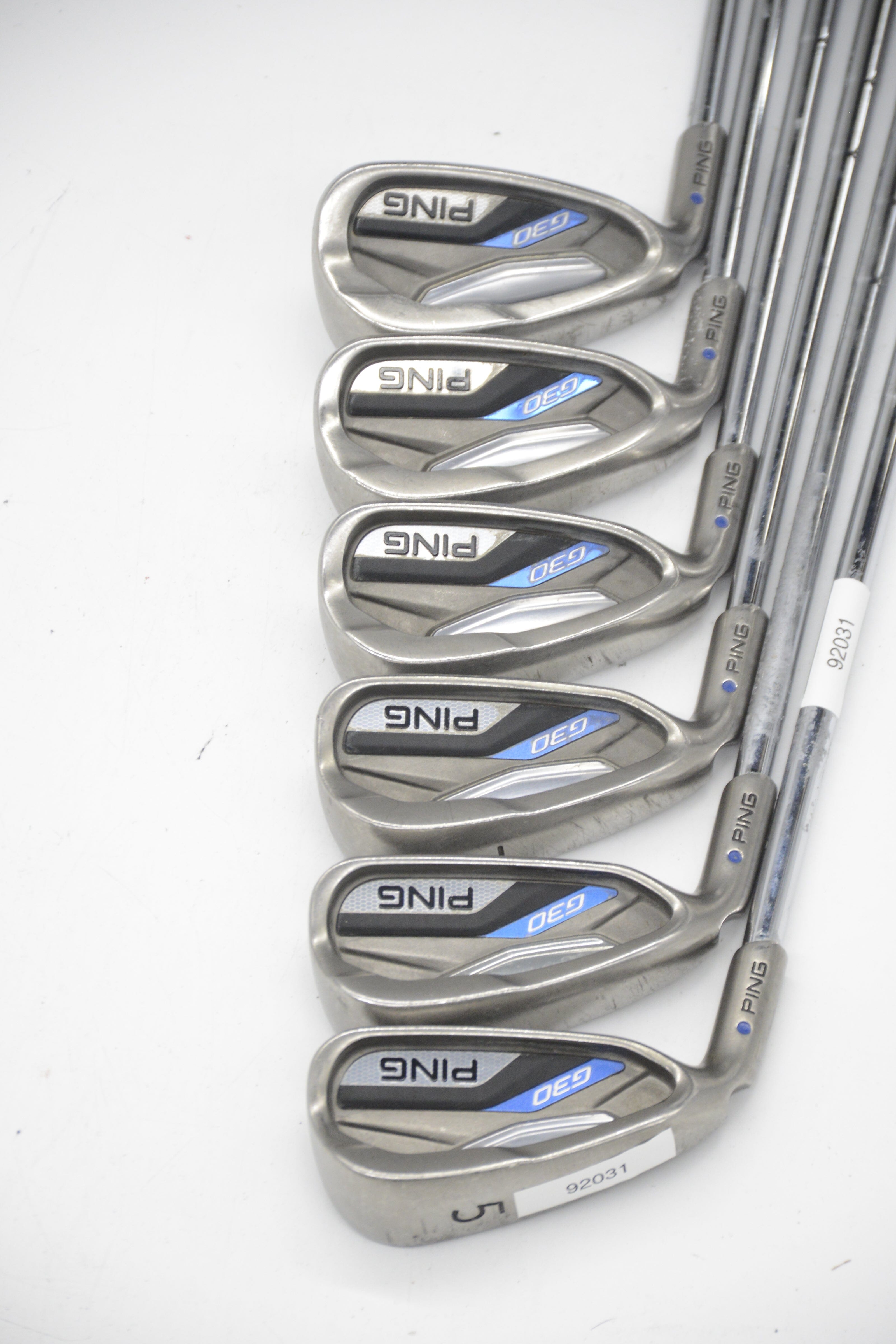 Lefty Ping G30 5-PW Iron Set S Flex +0.25" Golf Clubs GolfRoots 