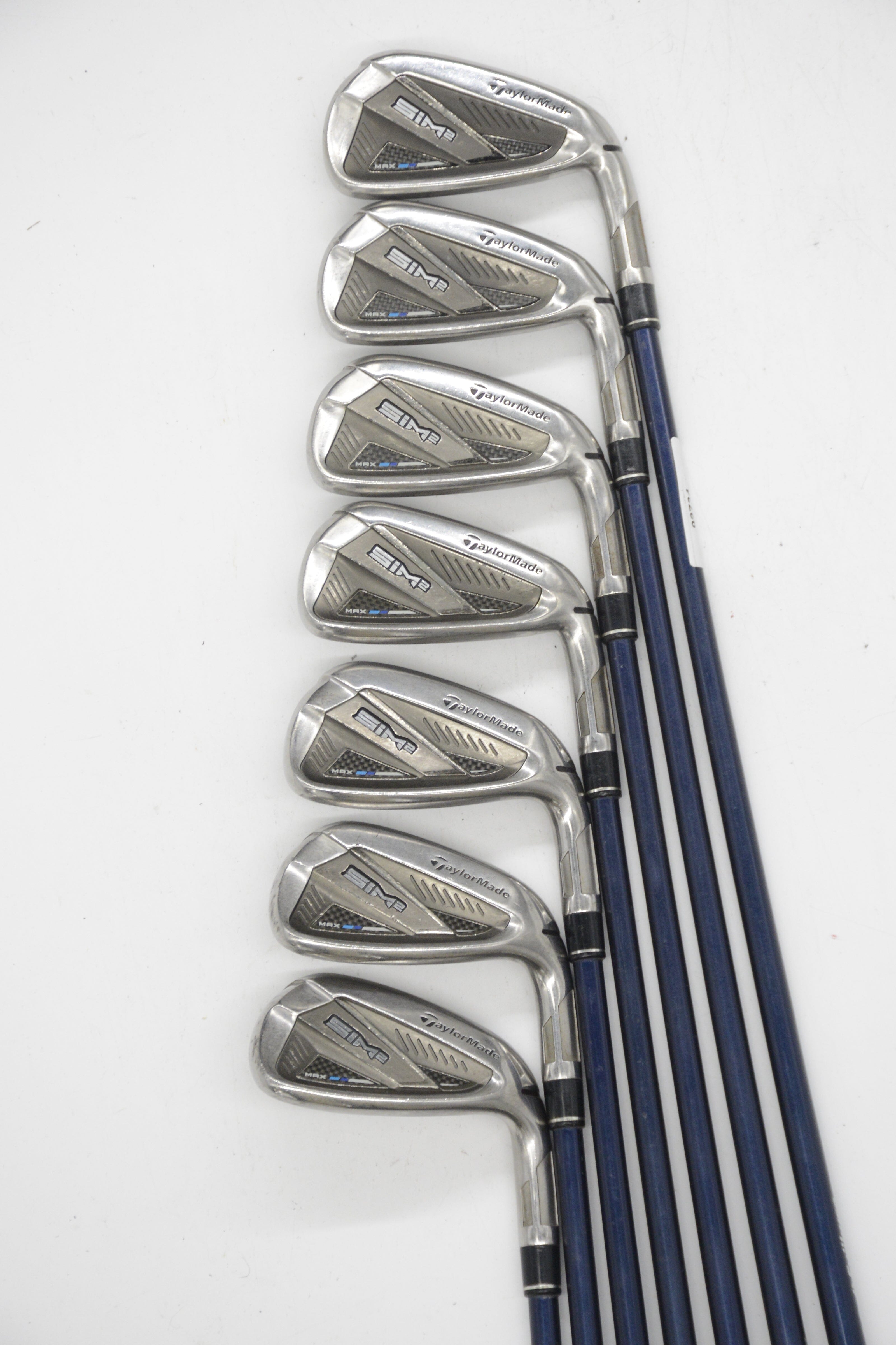 TaylorMade SIM2 Max 4-PW Iron Set S Flex -0.5" Golf Clubs GolfRoots 