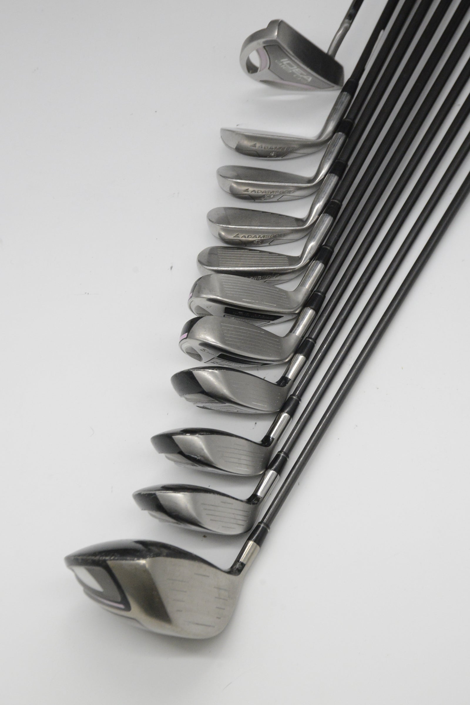 *Dented* Adams Idea A12Os (Missing 8 Iron) Mixed Full Set W Flex -0.5"