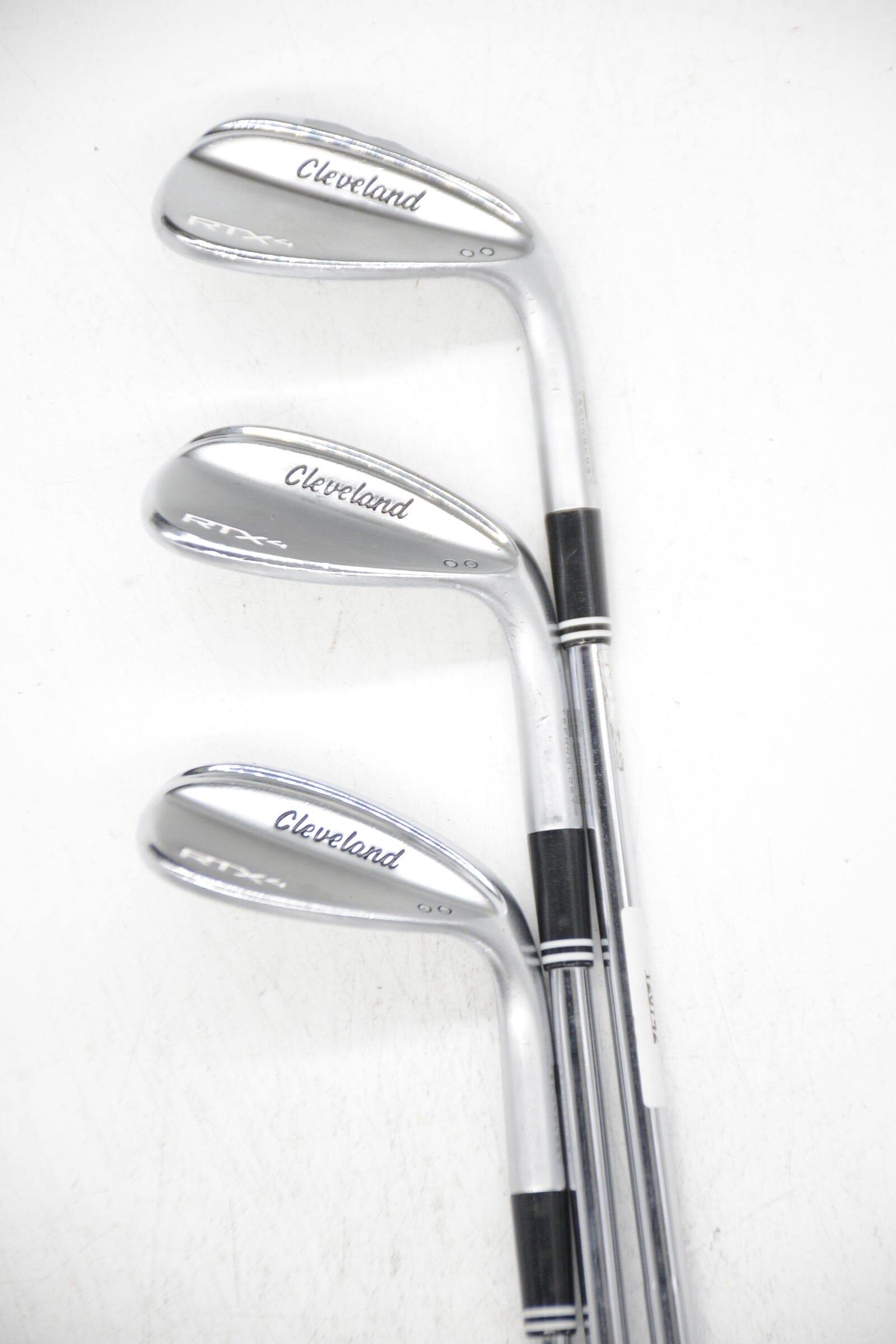 Cleveland RTX 4 Tour Satin 50, 56, 60 Degree Wedge Set S Flex Golf Clubs GolfRoots 