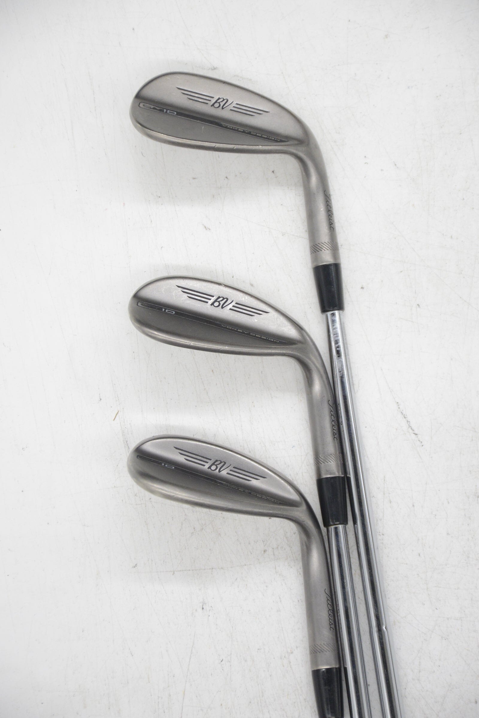 Titleist Vokey SM10 Nickel 50, 54, 60 Degree Wedge Set S Flex Golf Clubs GolfRoots 