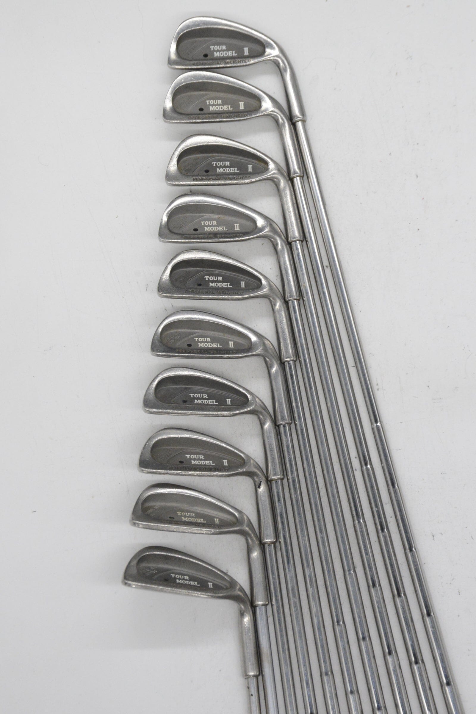 Tour Model II 3-PW, SW-LW Iron Set S Flex -1" Golf Clubs GolfRoots 